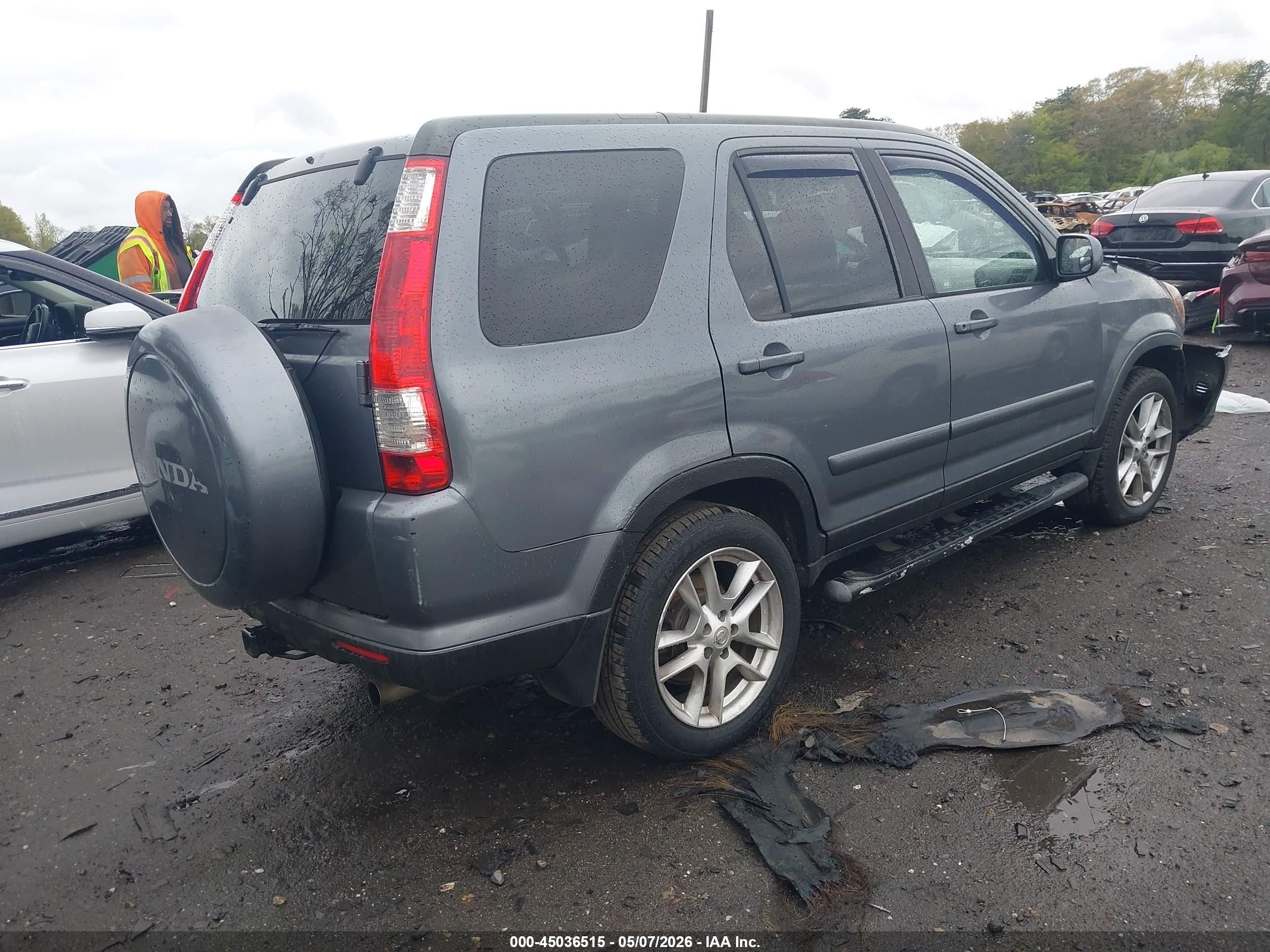2005 Honda Cr-v Se Gray vin: JHLRD78955C012287