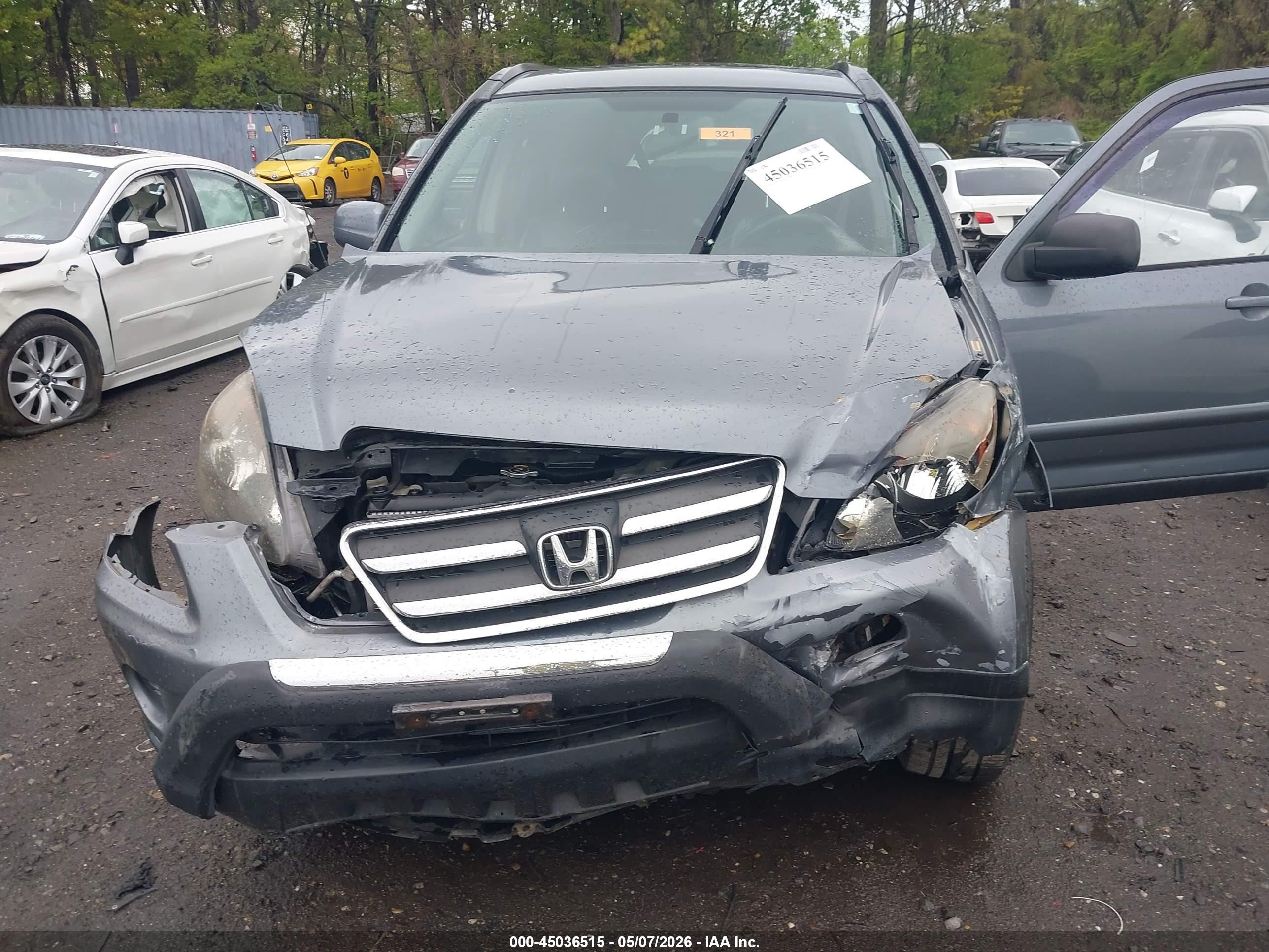 2005 Honda Cr-v Se Gray vin: JHLRD78955C012287