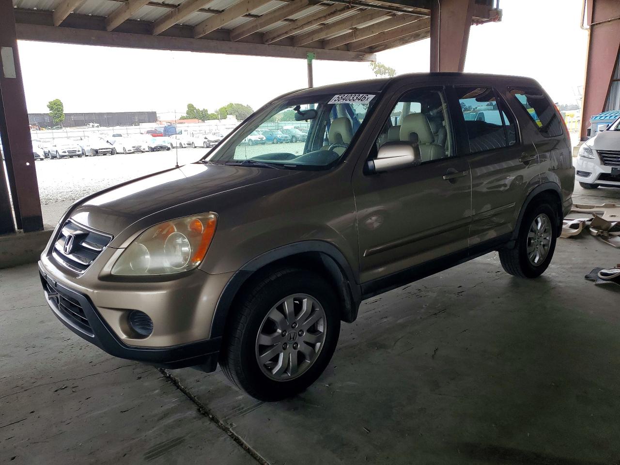 2006 Honda Cr-v Se Золотой vin: JHLRD78956C062320