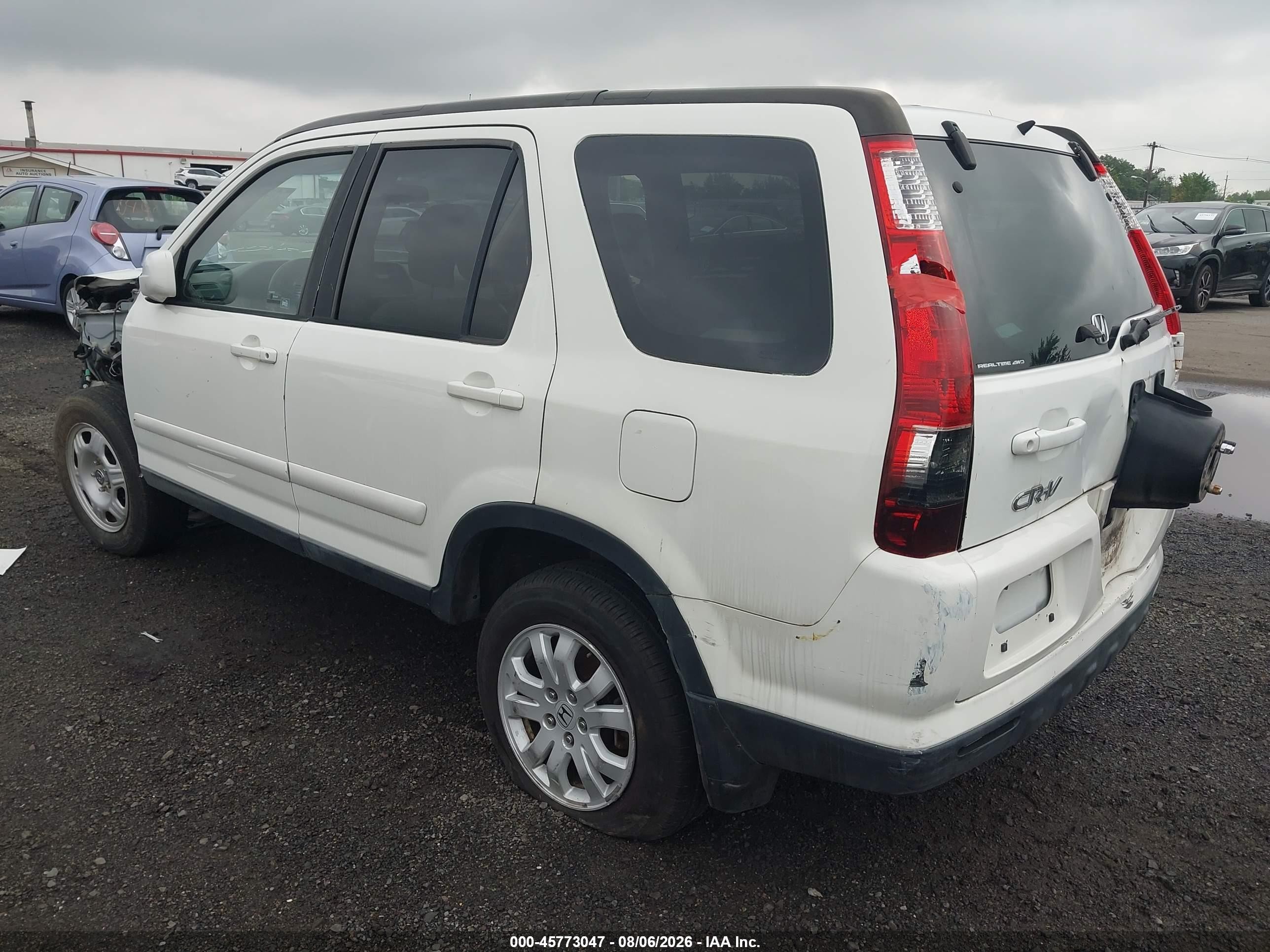 2005 Honda Cr-v Se White vin: JHLRD78965C024352