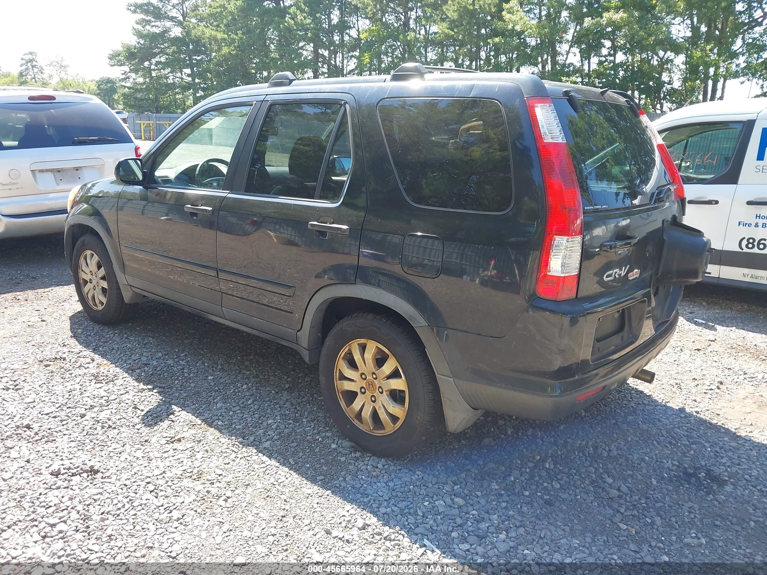 2006 Honda Cr-v Se Black vin: JHLRD78966C044280