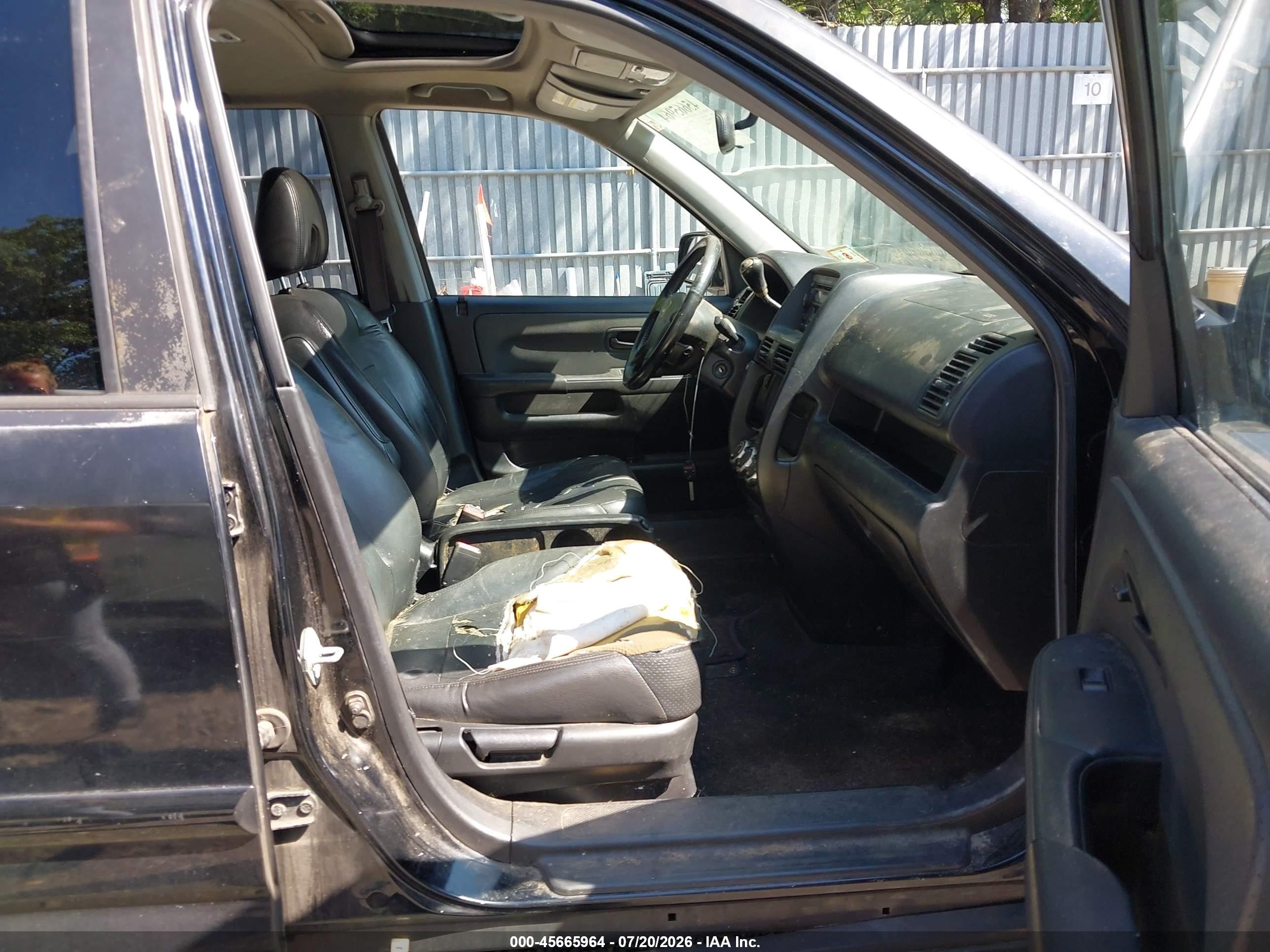 2006 Honda Cr-v Se Black vin: JHLRD78966C044280