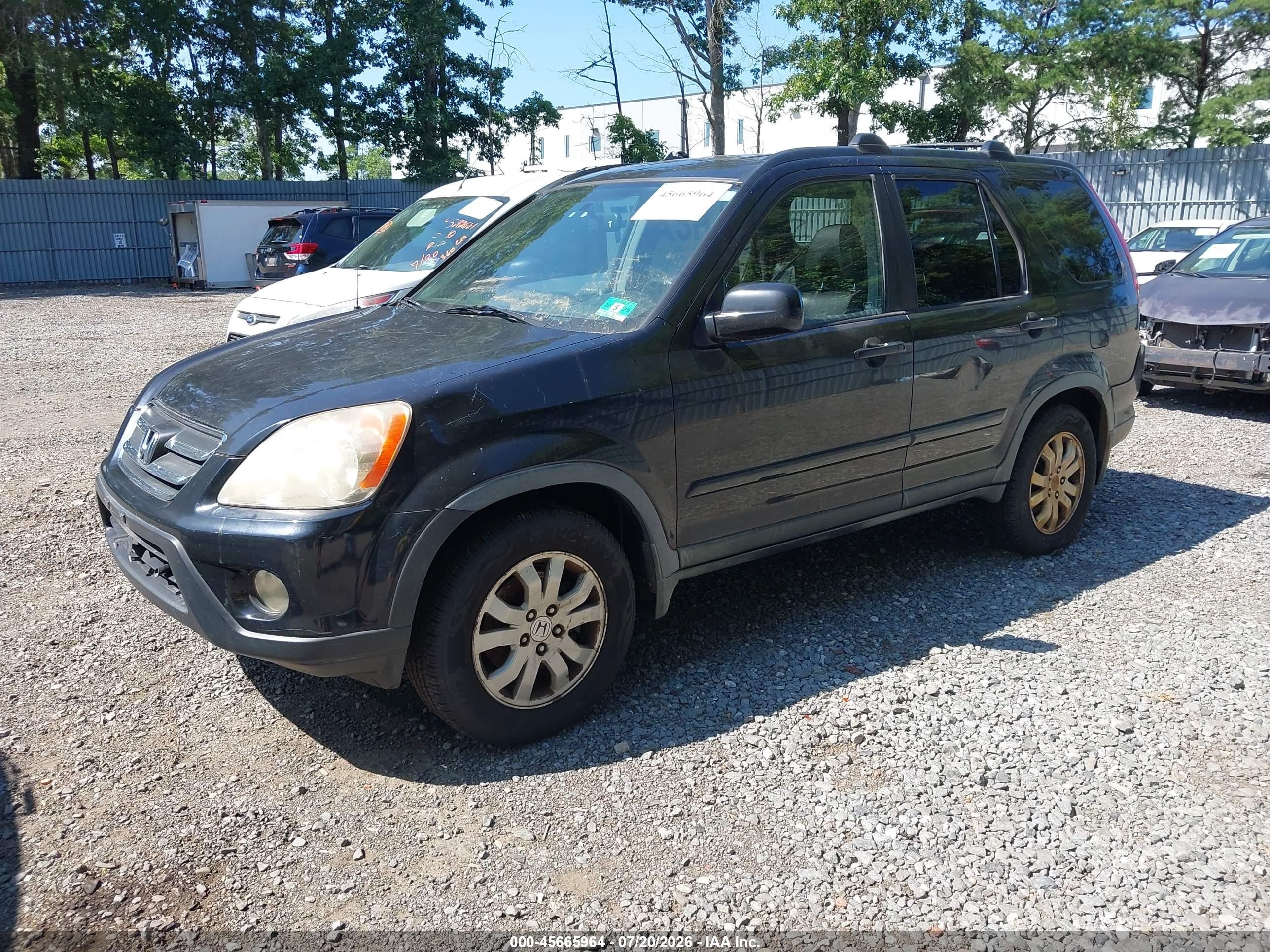 2006 Honda Cr-v Se Black vin: JHLRD78966C044280