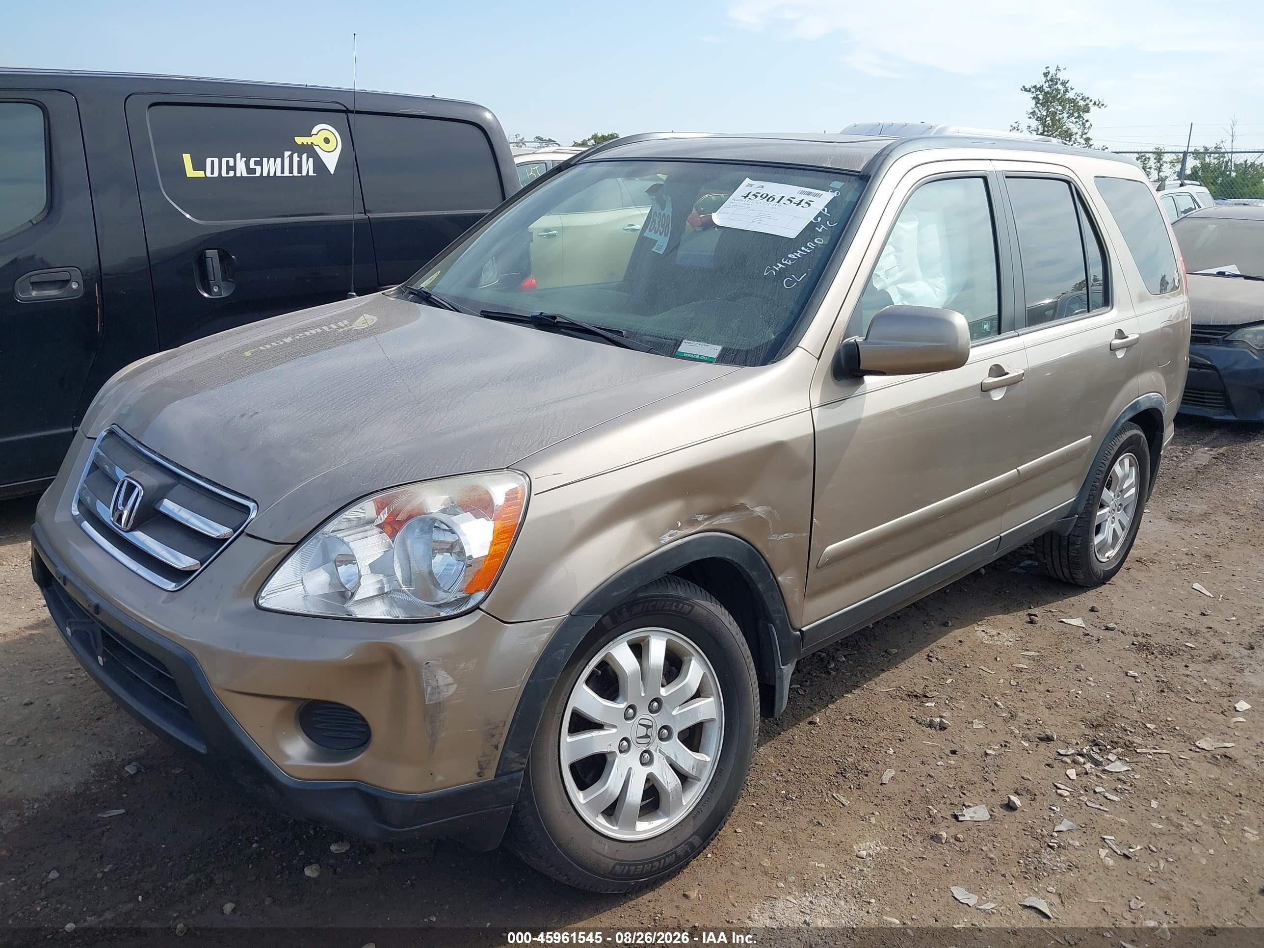2005 Honda Cr-v Se Gold vin: JHLRD78975C017054