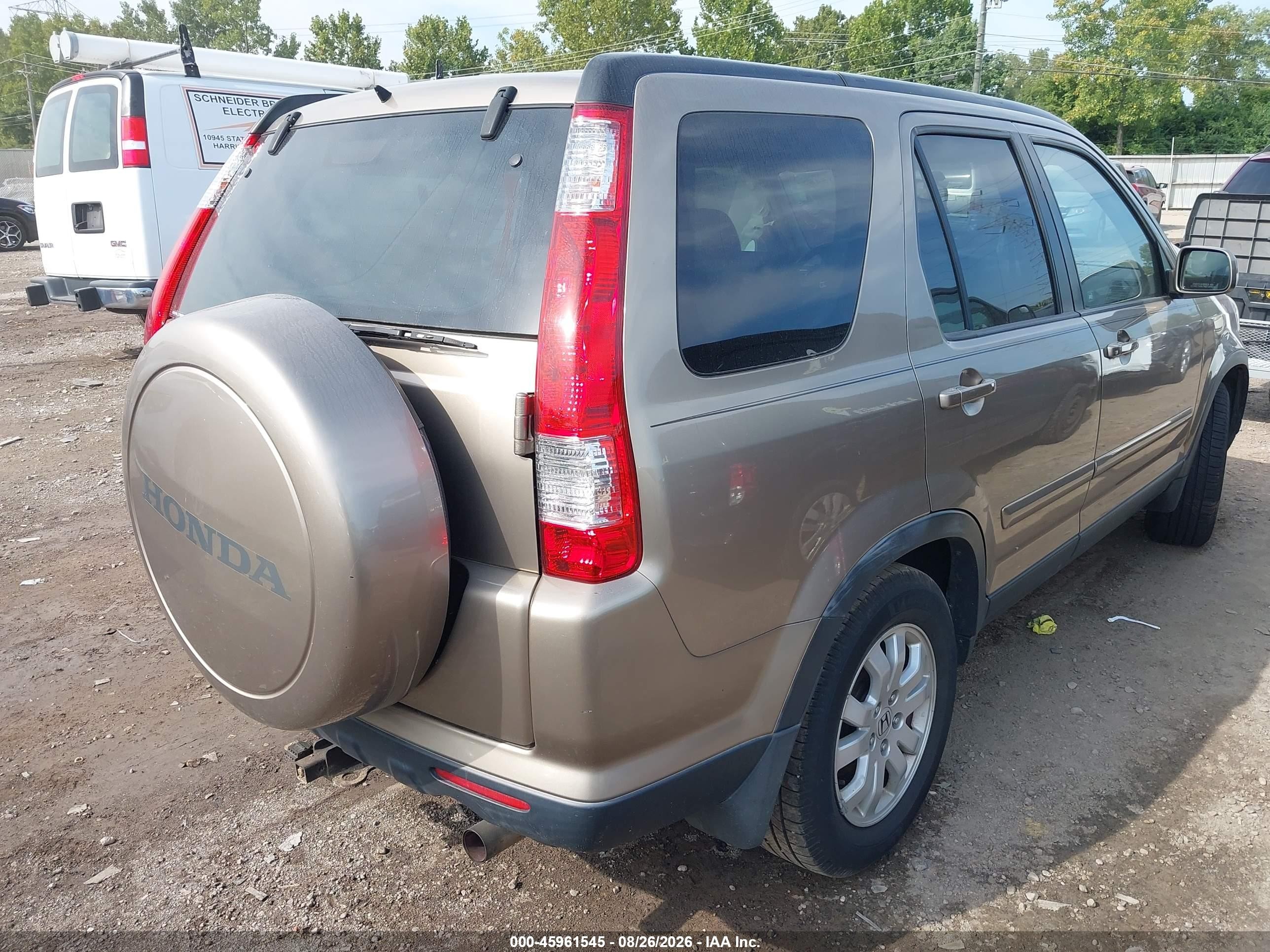 2005 Honda Cr-v Se Gold vin: JHLRD78975C017054