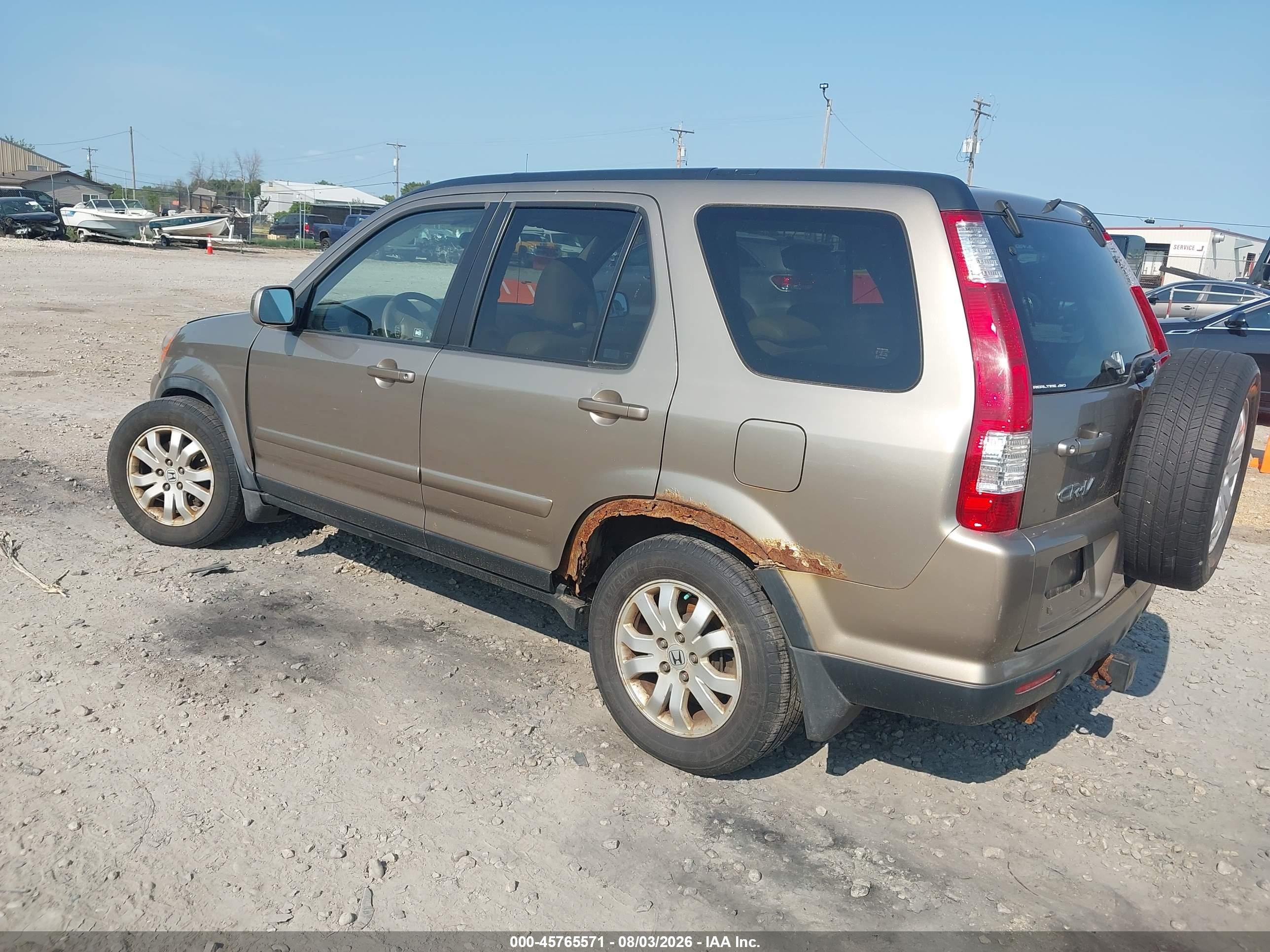 2006 Honda Cr-v Se Gold vin: JHLRD78976C013054