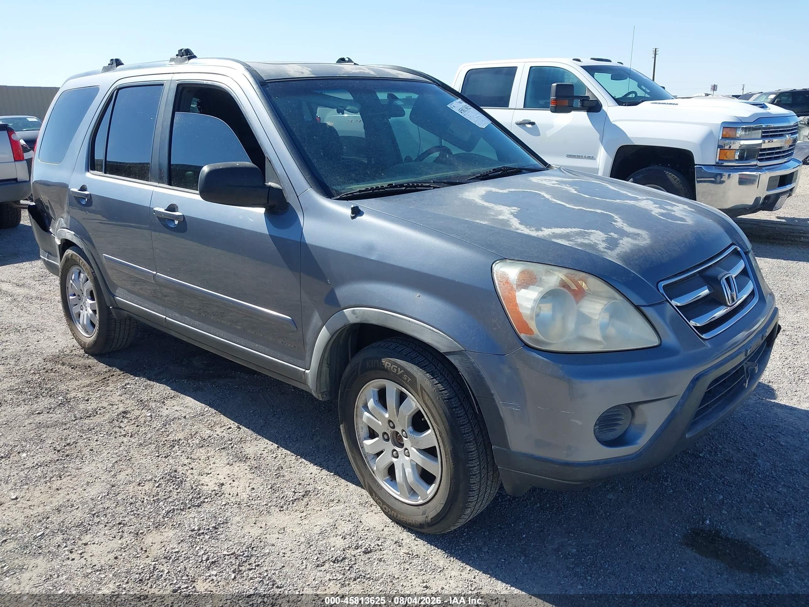 2006 Honda Cr-v Se Gray vin: JHLRD78976C019324