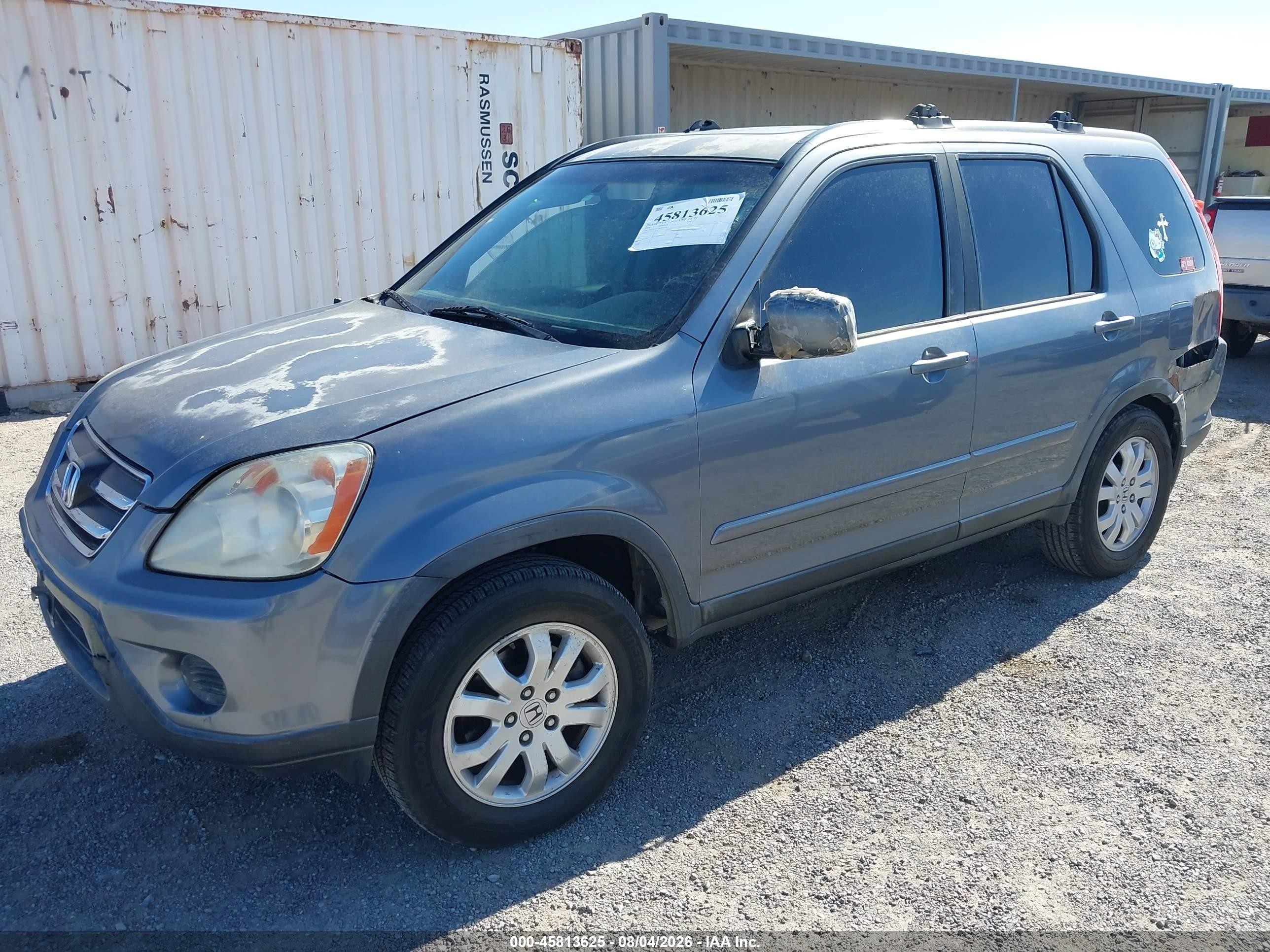 2006 Honda Cr-v Se Gray vin: JHLRD78976C019324