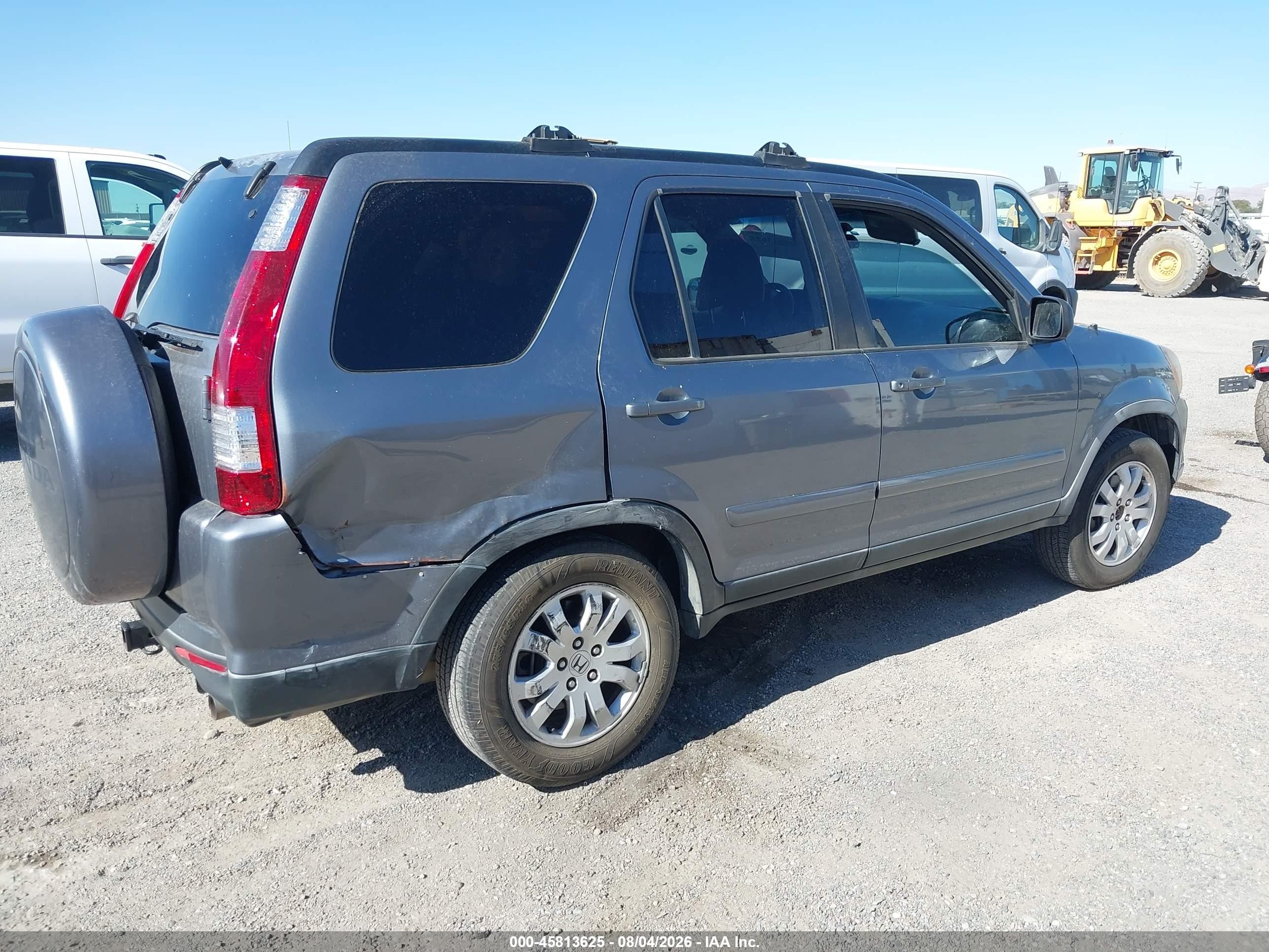 2006 Honda Cr-v Se Gray vin: JHLRD78976C019324