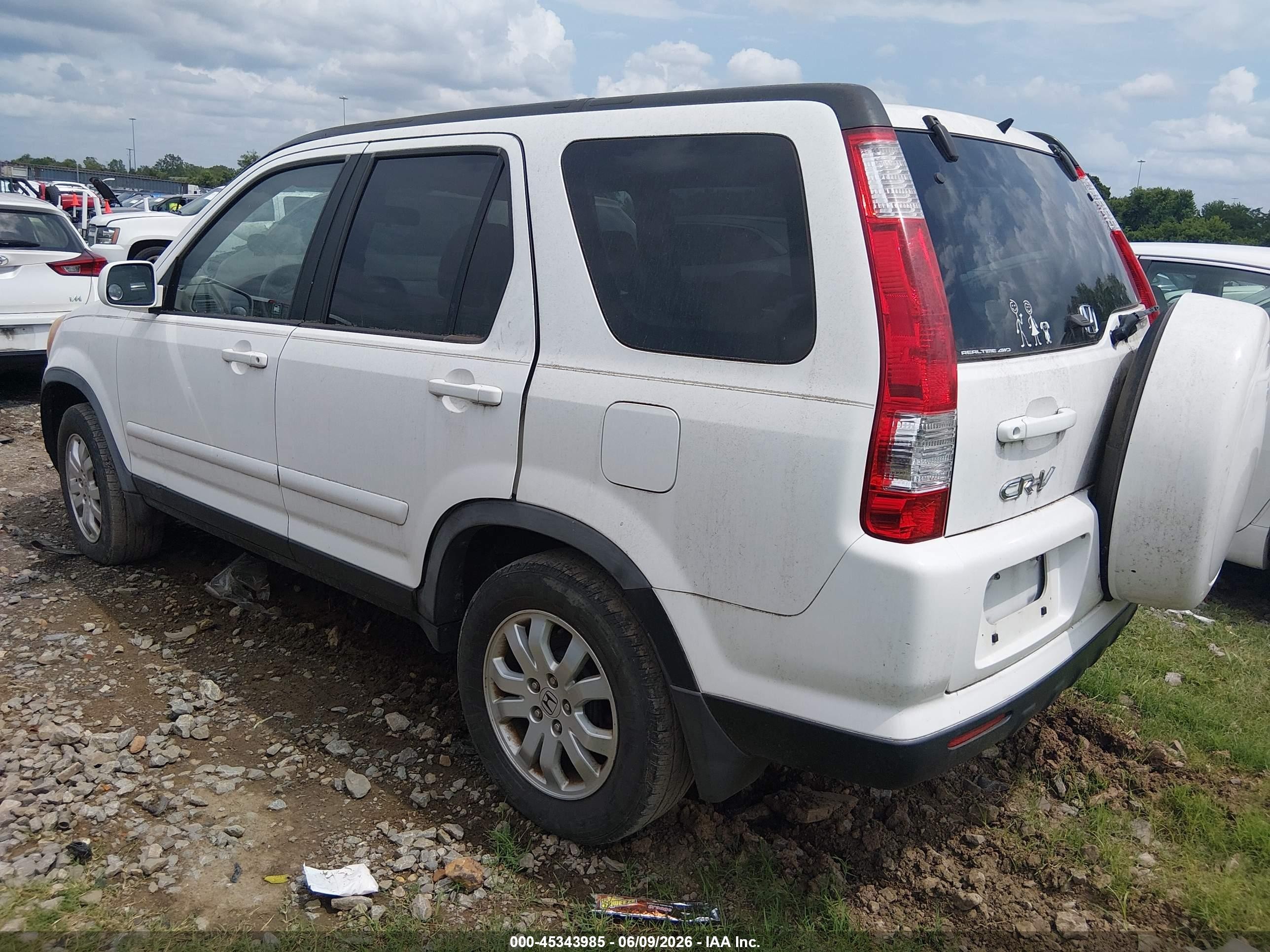 2006 Honda Cr-v Se Белый vin: JHLRD78976C044823