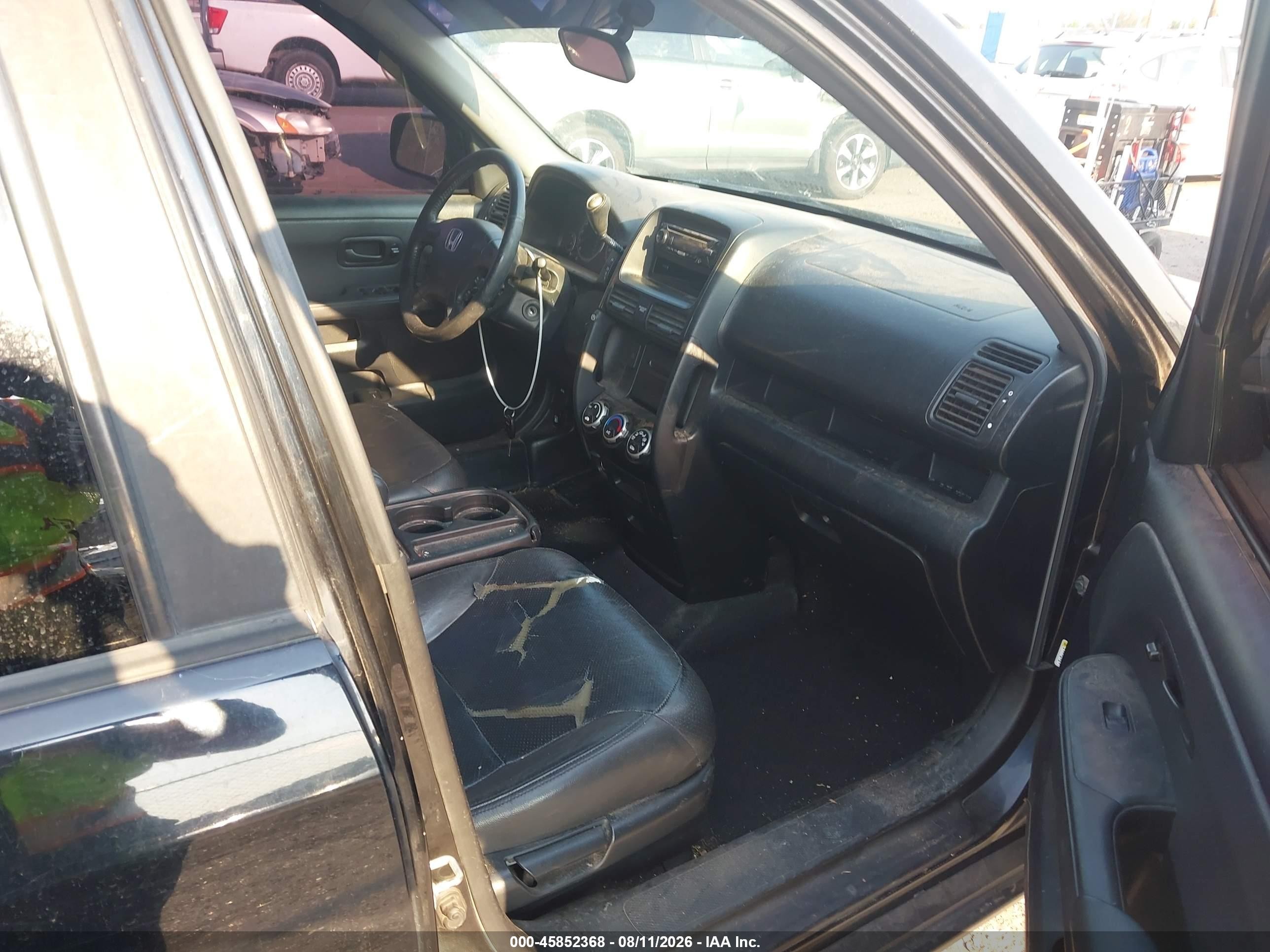2006 Honda Cr-v Se Black vin: JHLRD78976C059192