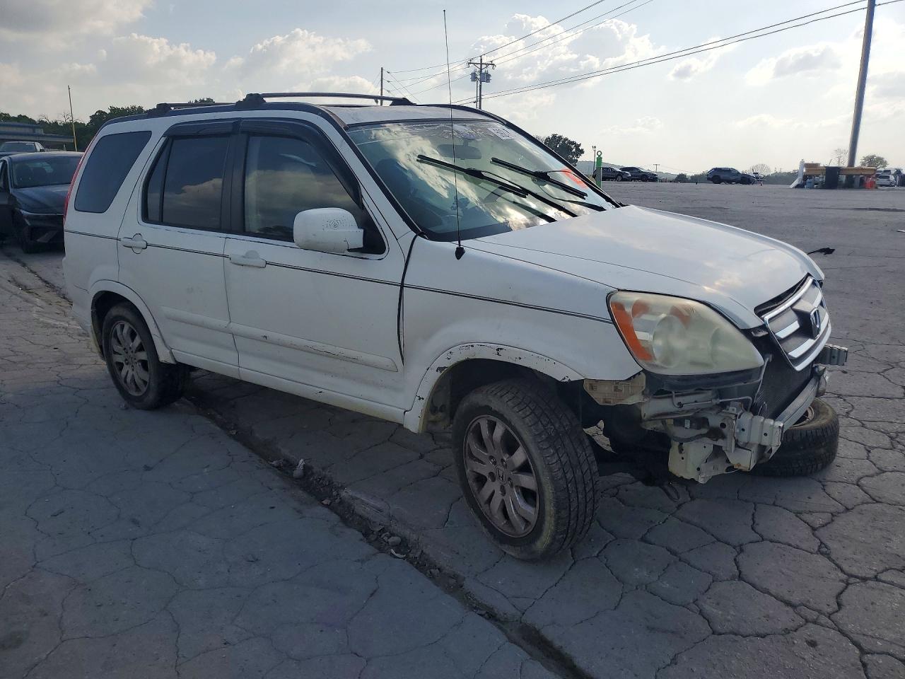 2005 Honda Cr-v Se/ex White vin: JHLRD78985C043081