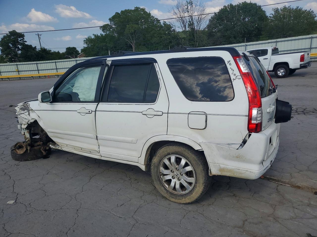2005 Honda Cr-v Se/ex White vin: JHLRD78985C043081