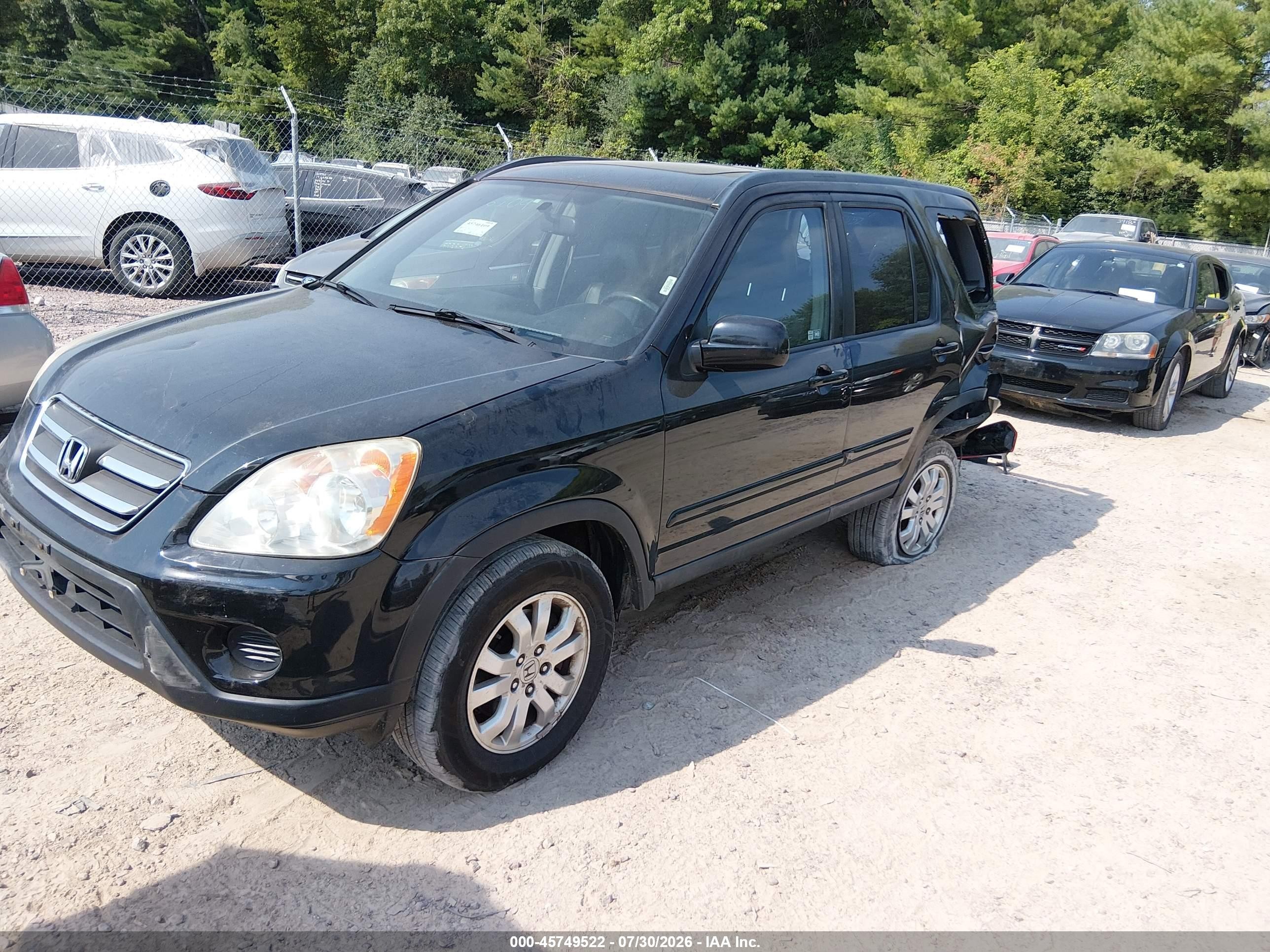 2005 Honda Cr-v Se Черный vin: JHLRD78985C044764