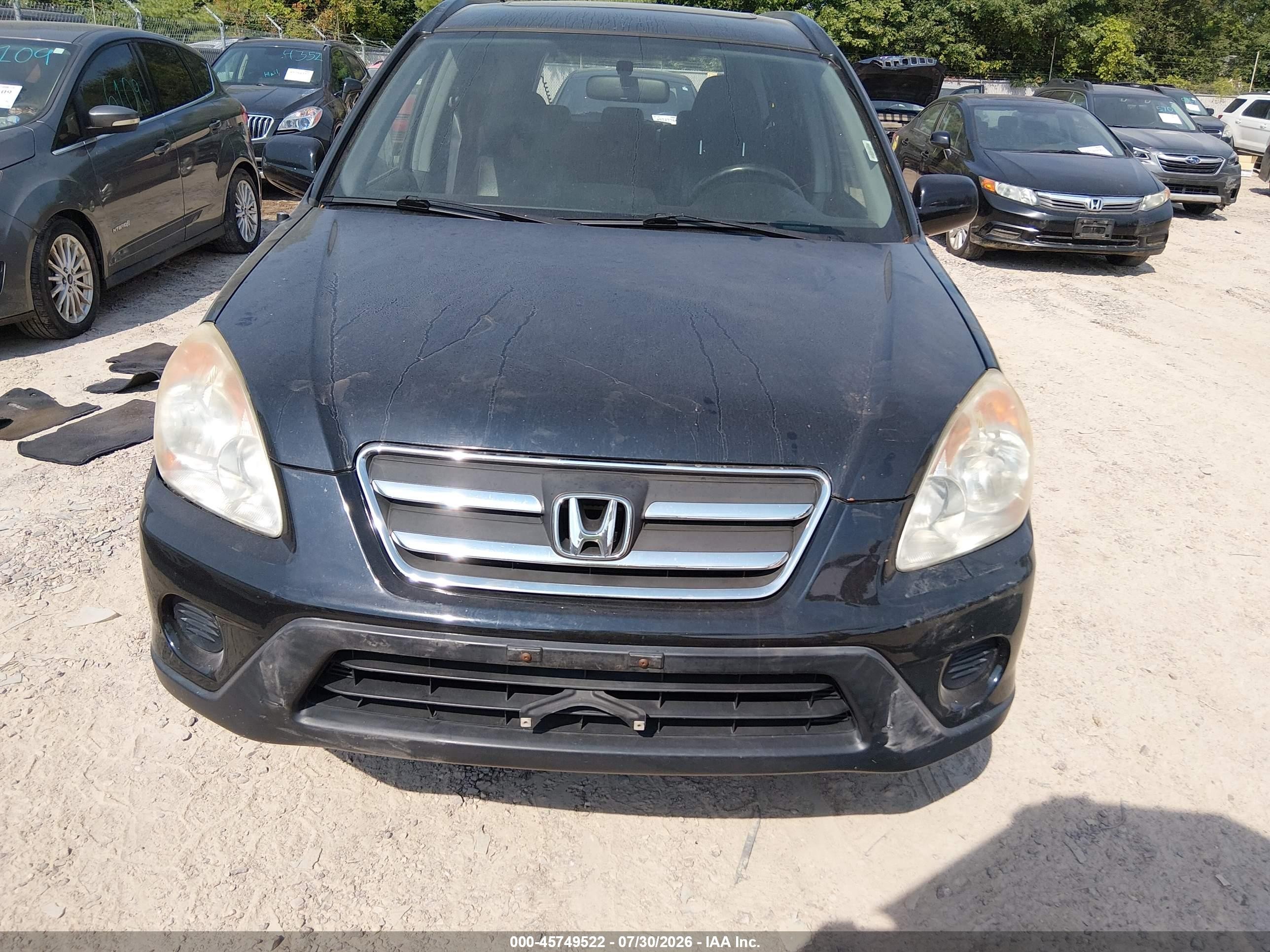 2005 Honda Cr-v Se Черный vin: JHLRD78985C044764