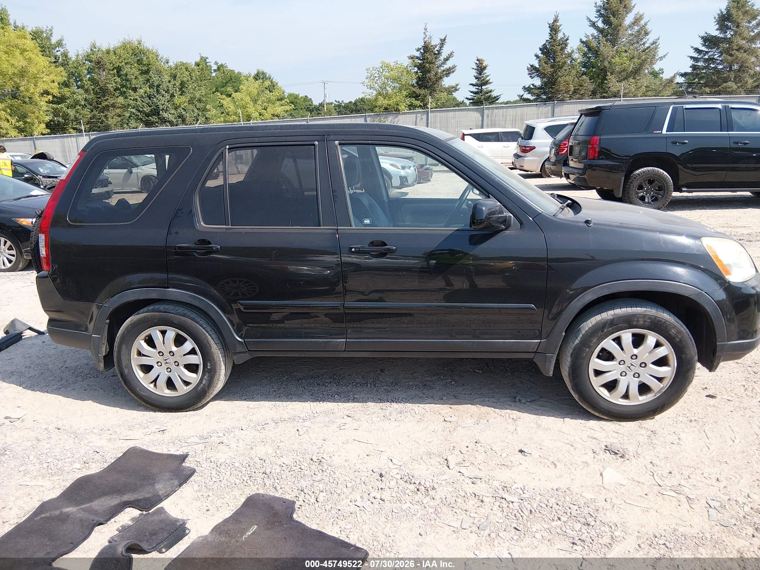 2005 Honda Cr-v Se Черный vin: JHLRD78985C044764