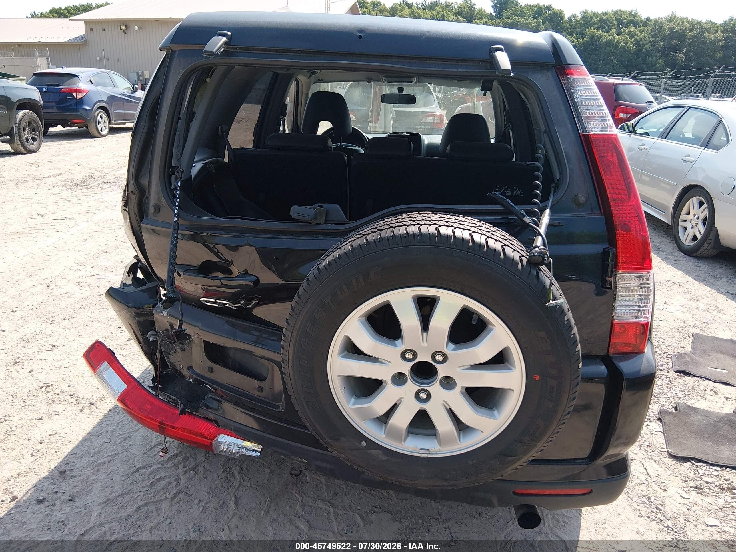2005 Honda Cr-v Se Черный vin: JHLRD78985C044764