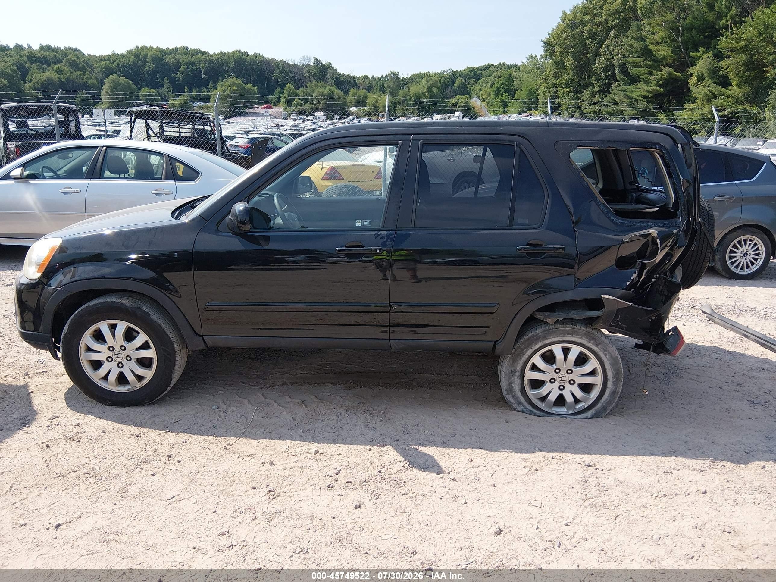 2005 Honda Cr-v Se Черный vin: JHLRD78985C044764