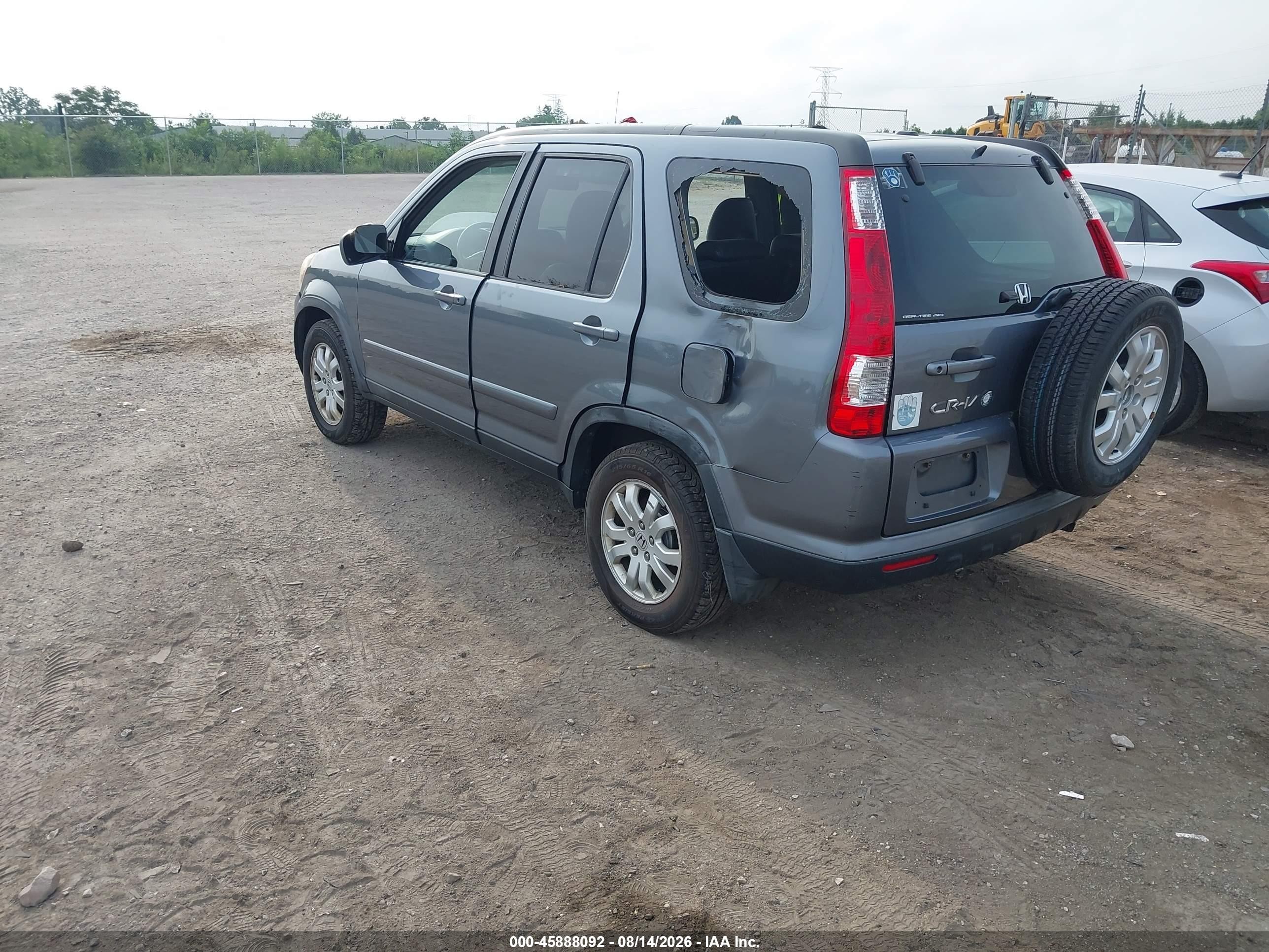2005 Honda Cr-v Se Серый vin: JHLRD78985C049785