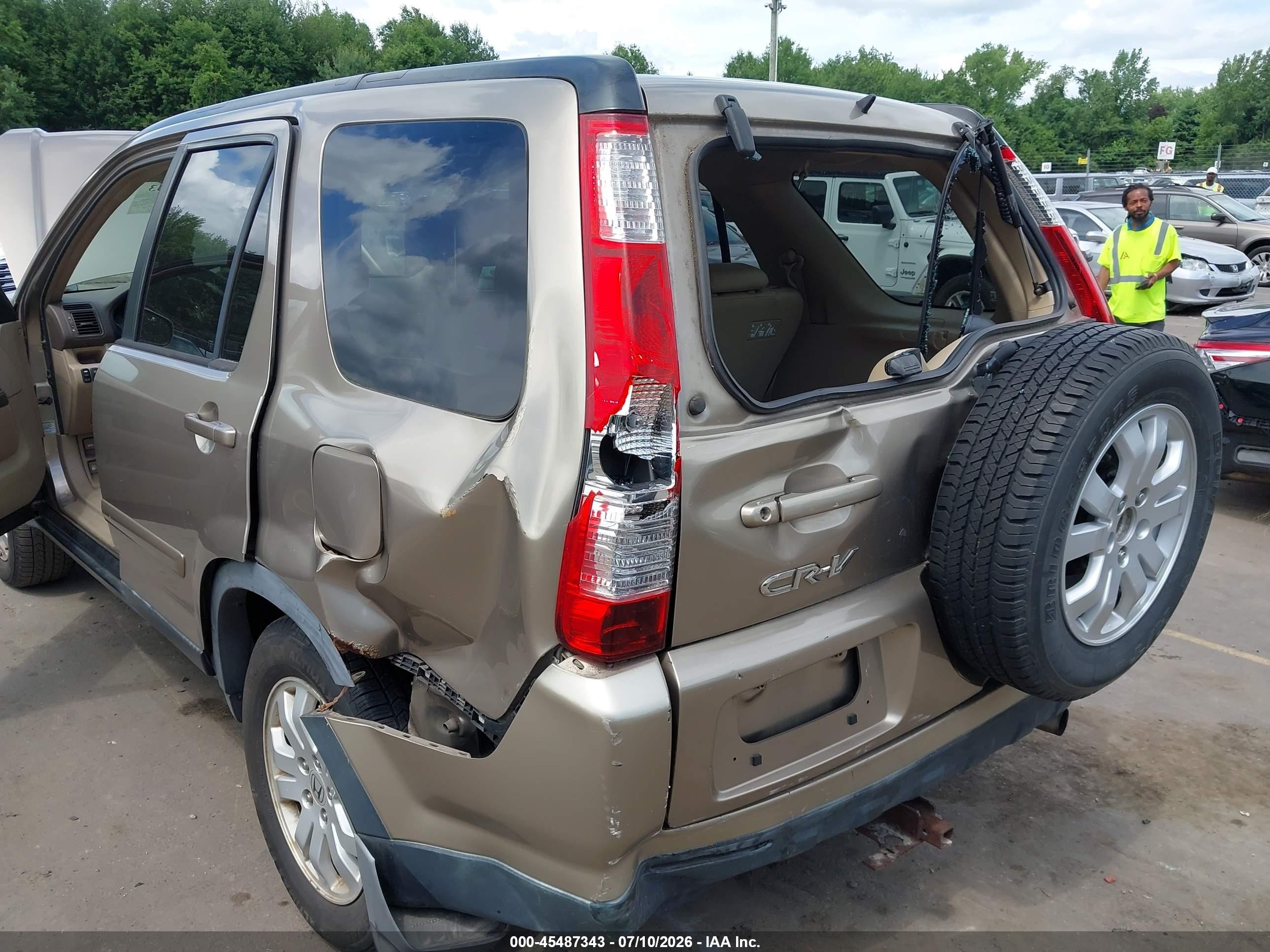 2006 Honda Cr-v Se Champagne vin: JHLRD78986C001981