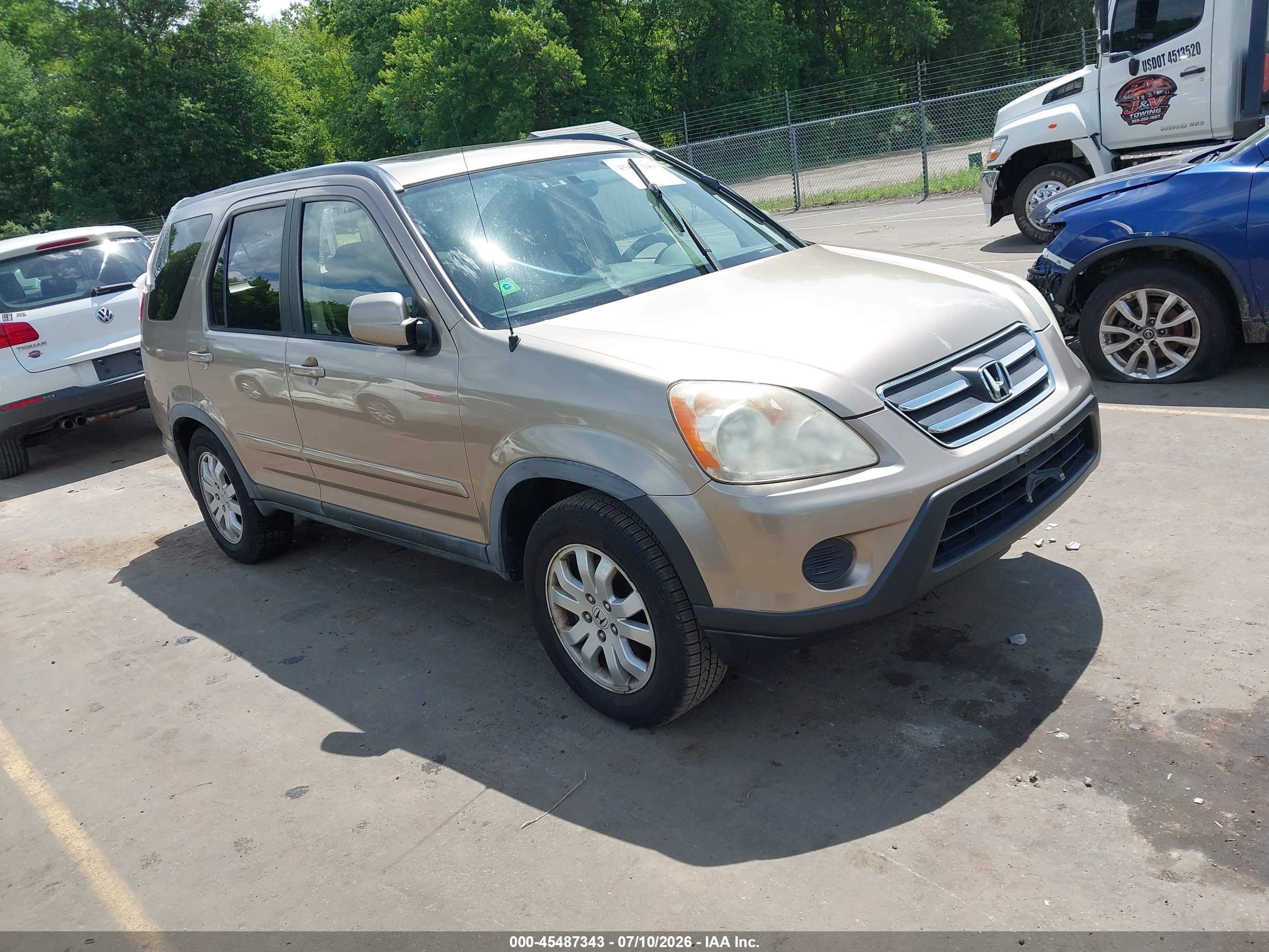 2006 Honda Cr-v Se Champagne vin: JHLRD78986C001981