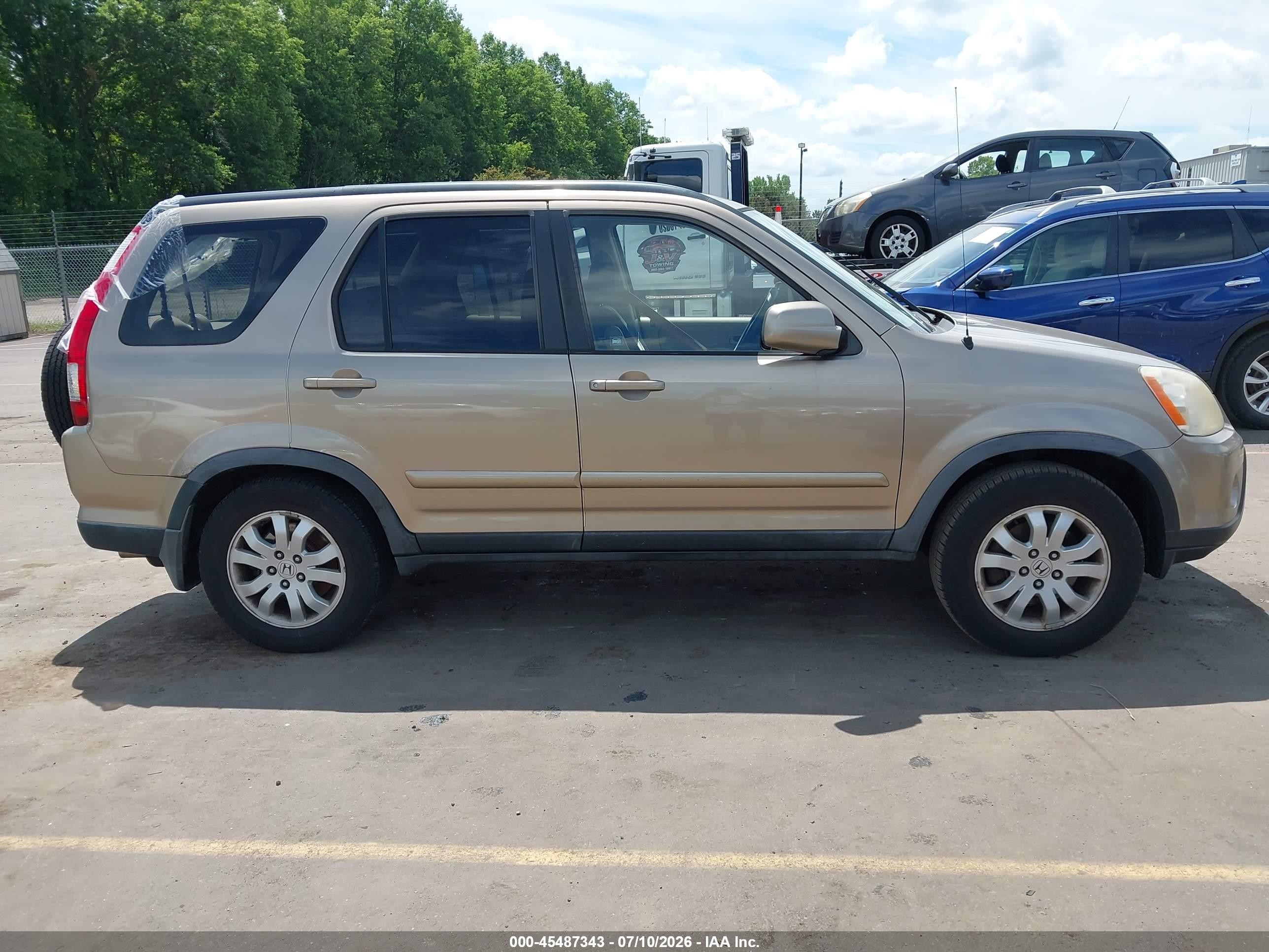 2006 Honda Cr-v Se Champagne vin: JHLRD78986C001981