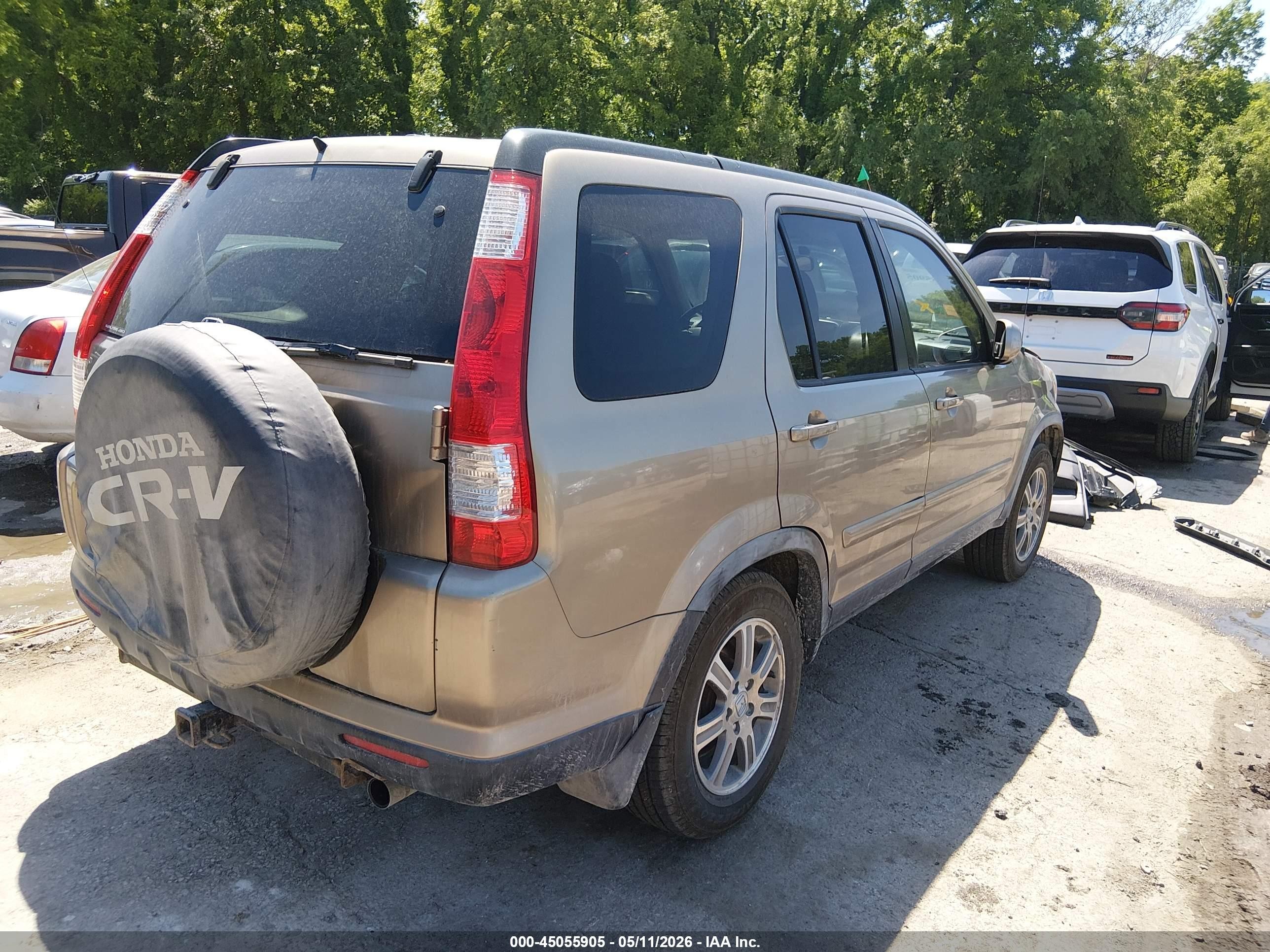 2006 Honda Cr-v Se Бежевый vin: JHLRD78986C018053