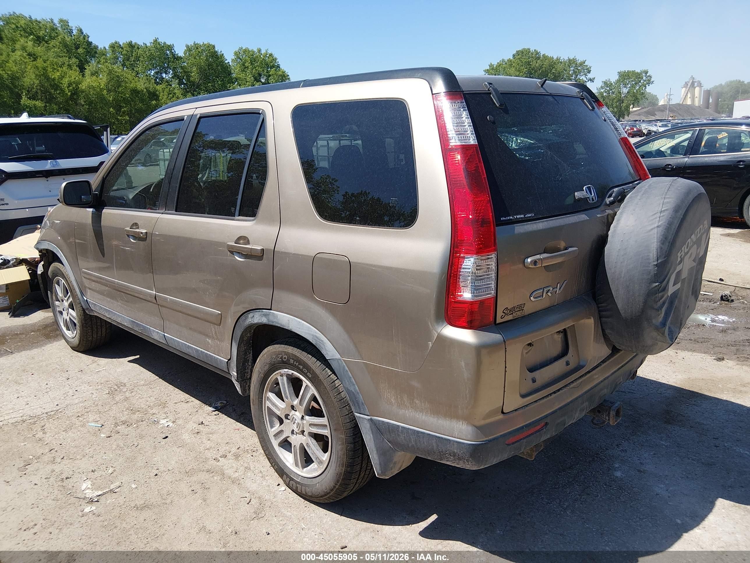 2006 Honda Cr-v Se Бежевый vin: JHLRD78986C018053