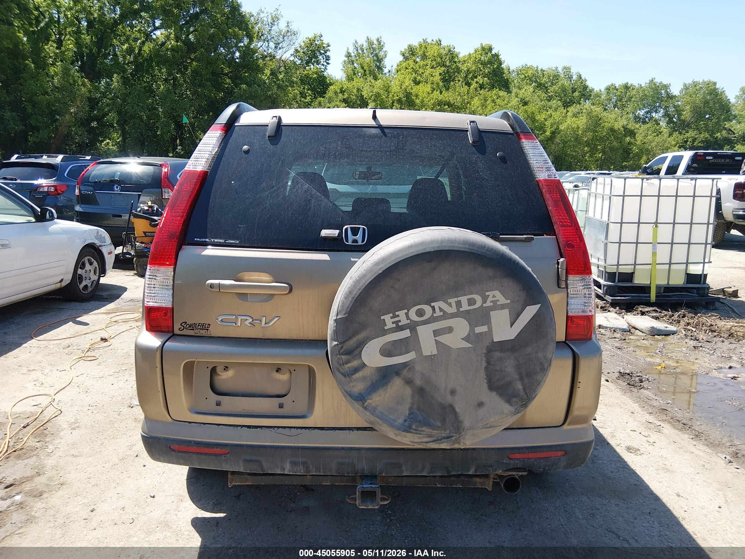 2006 Honda Cr-v Se Бежевый vin: JHLRD78986C018053