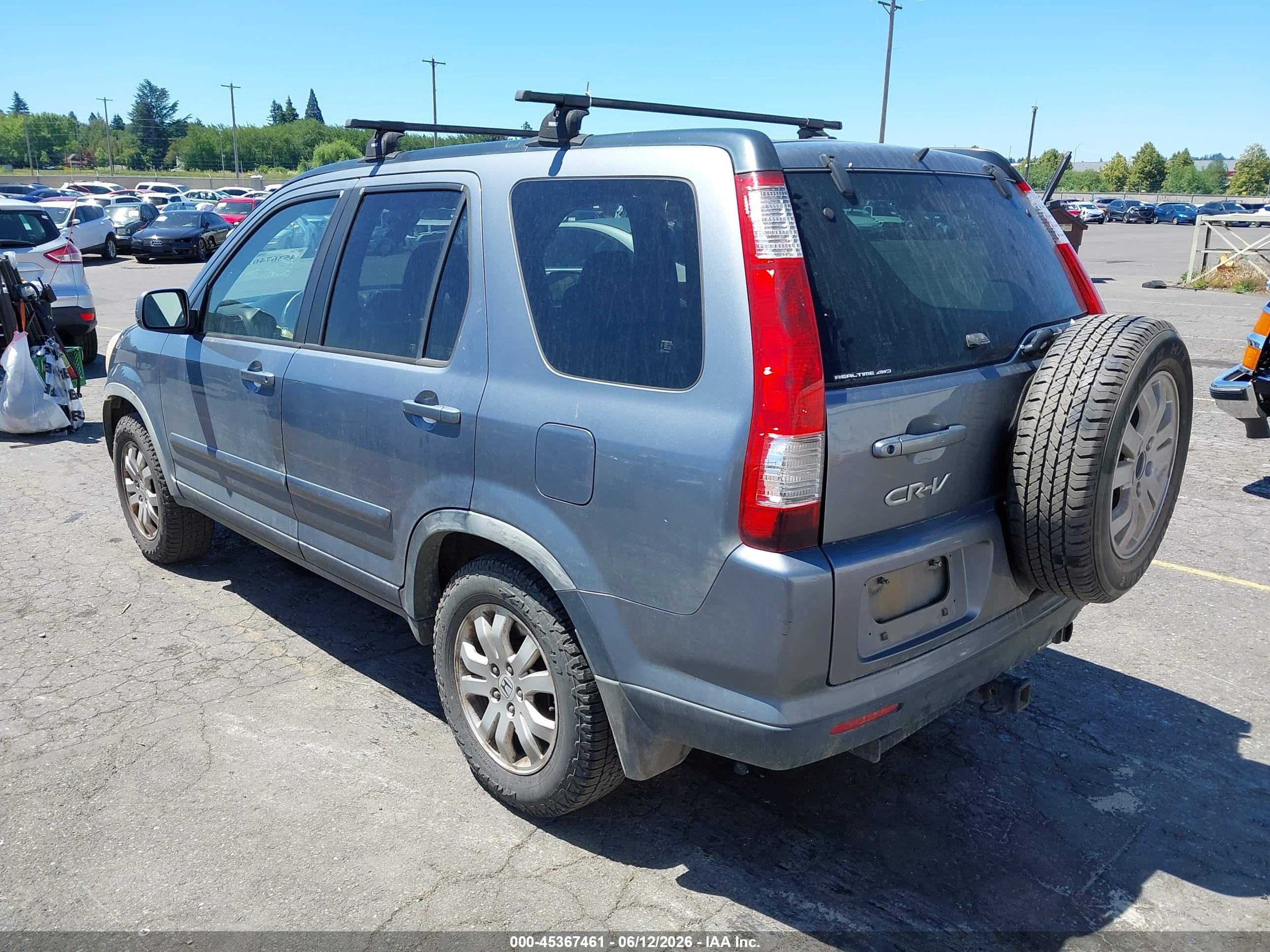 2005 Honda Cr-v Se Gray vin: JHLRD78995C020098