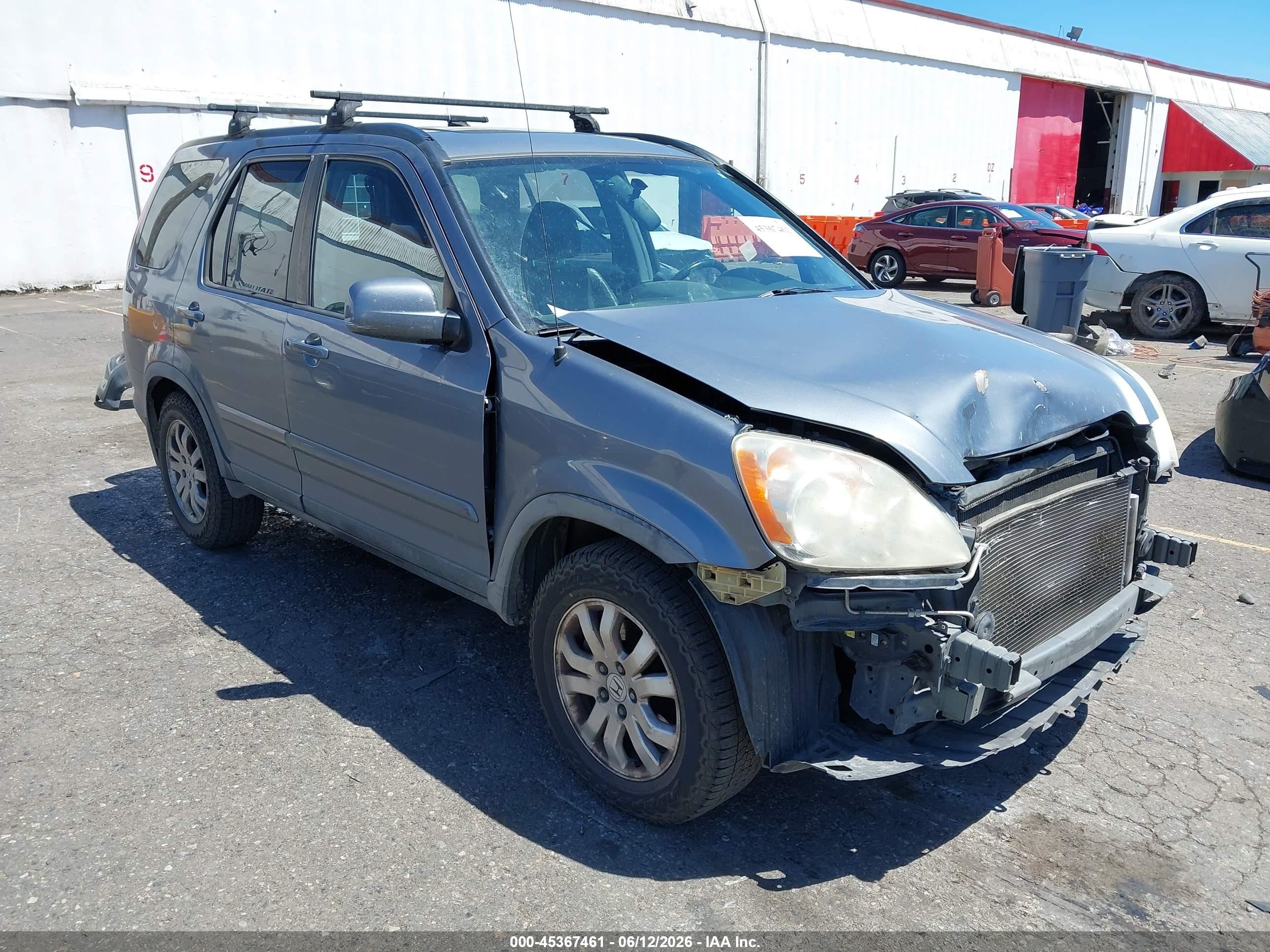 2005 Honda Cr-v Se Gray vin: JHLRD78995C020098