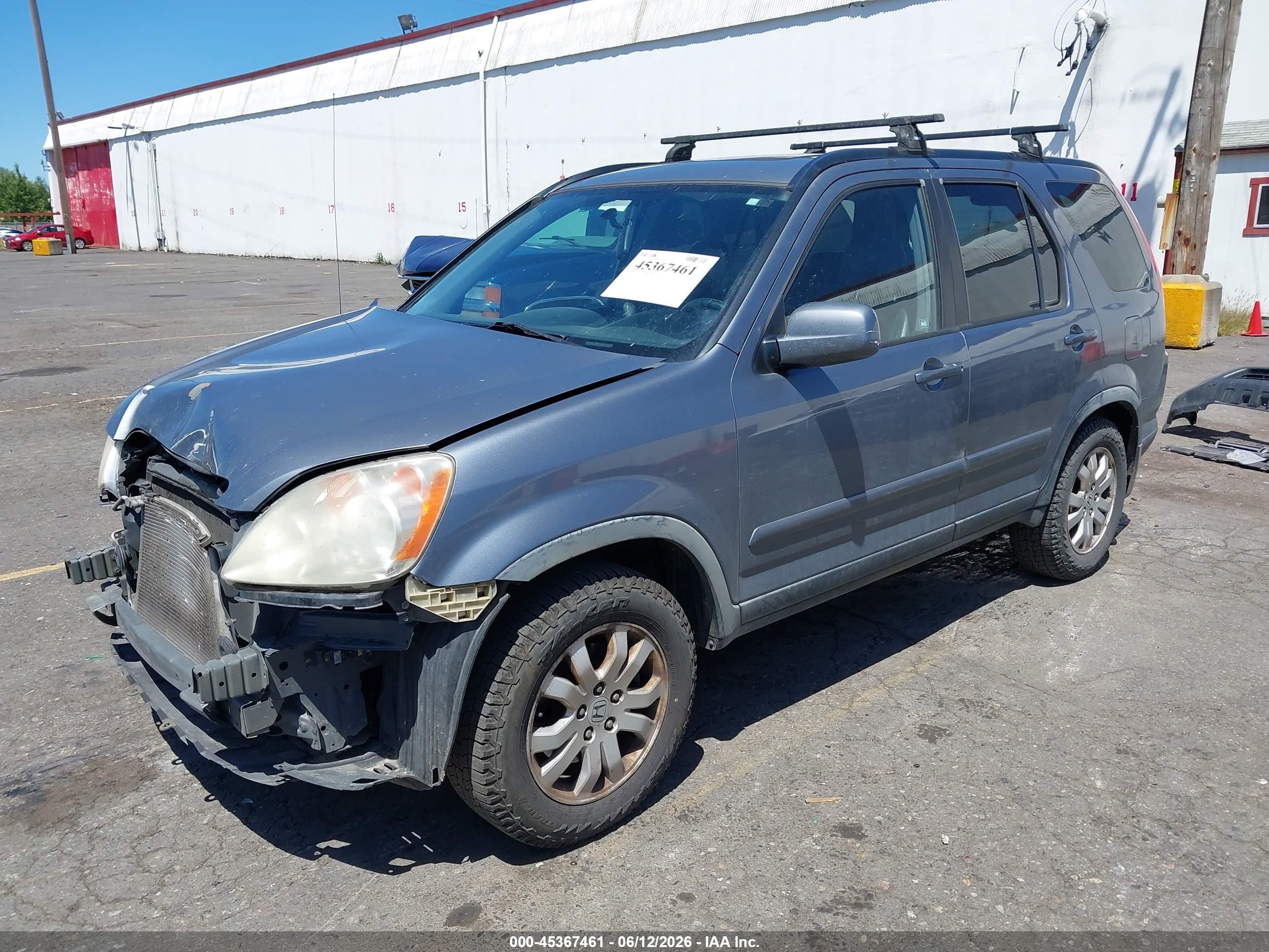 2005 Honda Cr-v Se Gray vin: JHLRD78995C020098