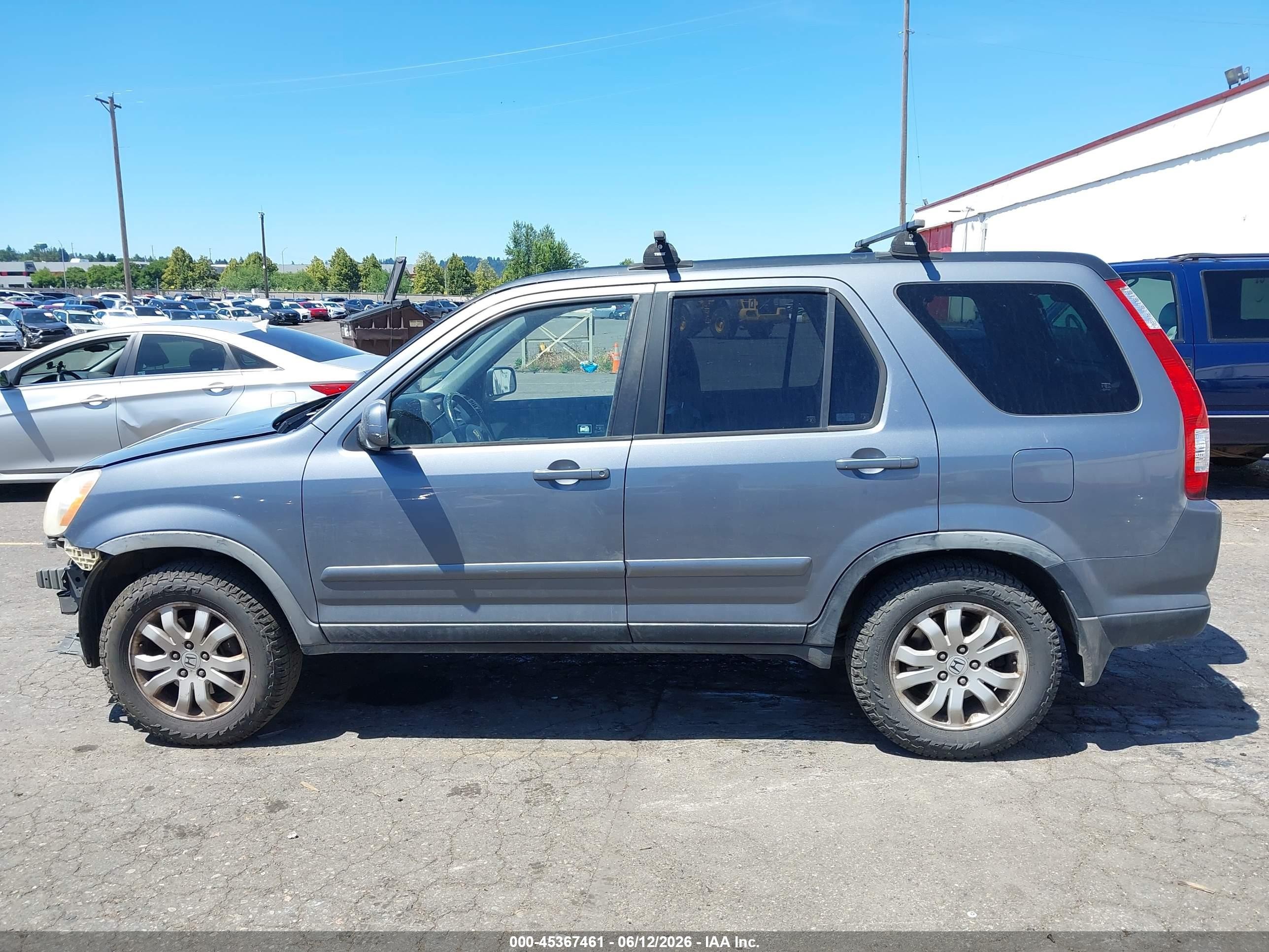 2005 Honda Cr-v Se Gray vin: JHLRD78995C020098