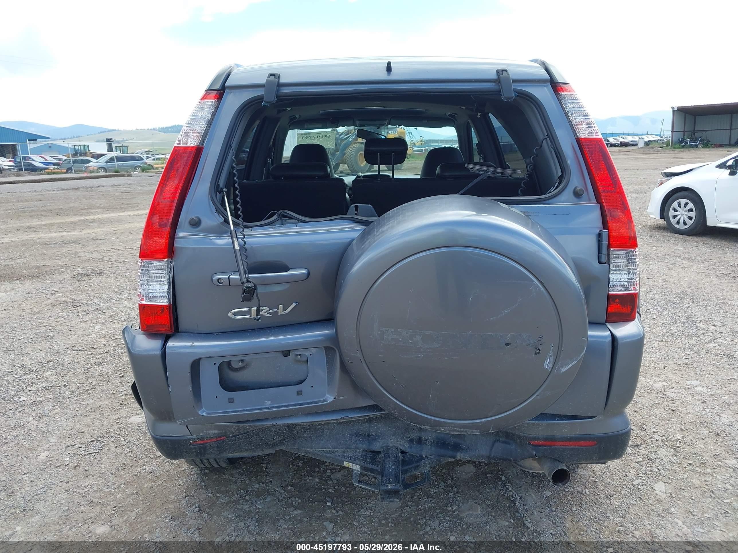 2006 Honda Cr-v Se Blue vin: JHLRD78996C014075