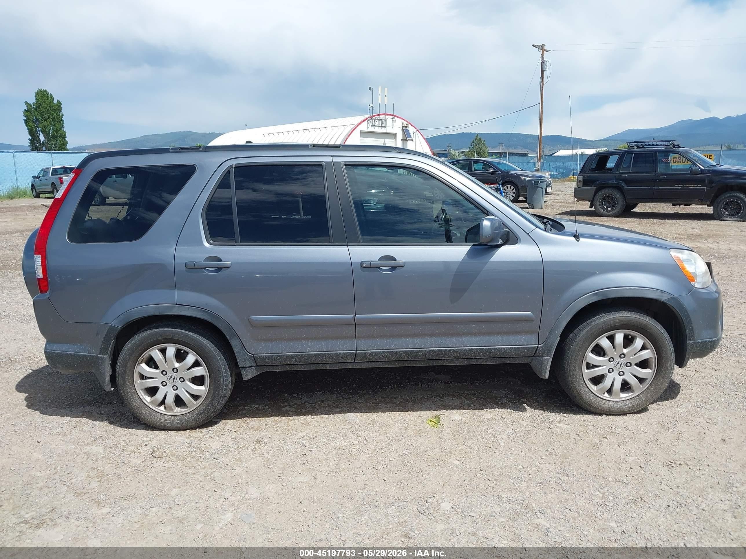 2006 Honda Cr-v Se Blue vin: JHLRD78996C014075