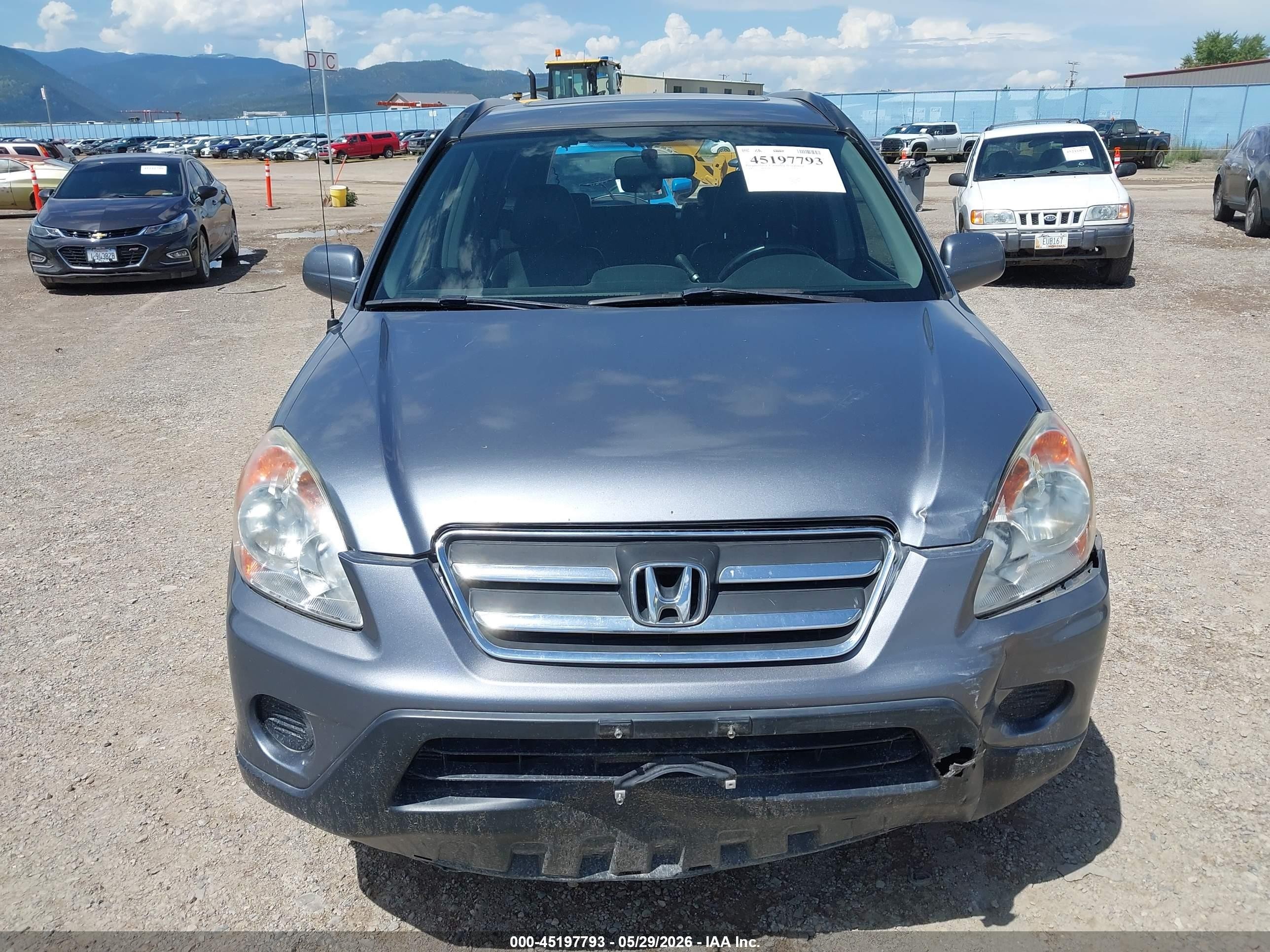 2006 Honda Cr-v Se Blue vin: JHLRD78996C014075