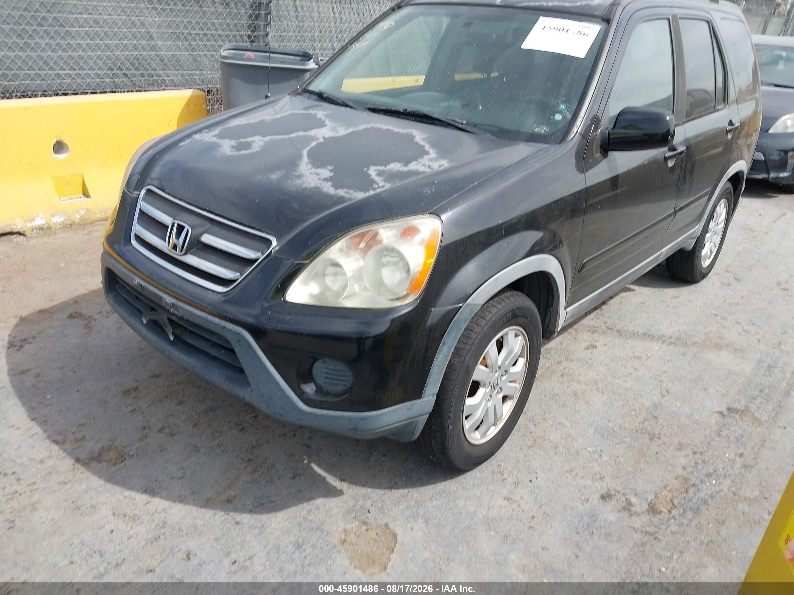 2006 Honda Cr-v Se Black vin: JHLRD78996C019650