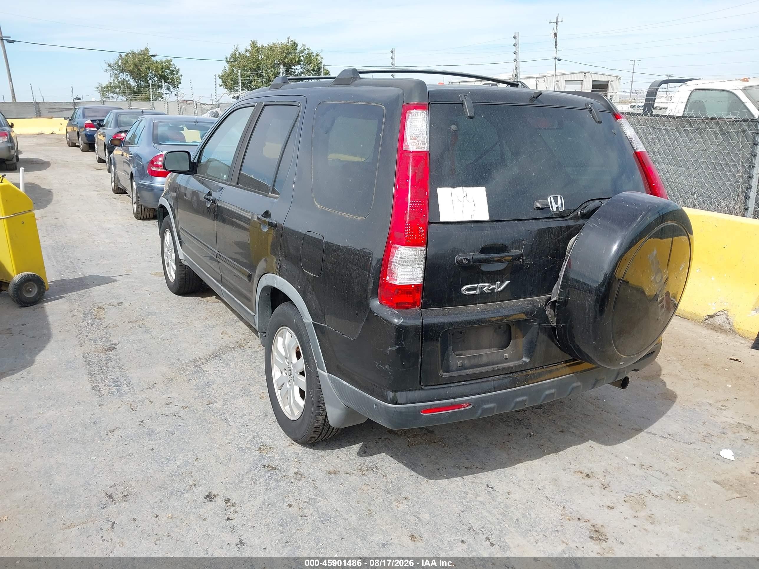 2006 Honda Cr-v Se Black vin: JHLRD78996C019650