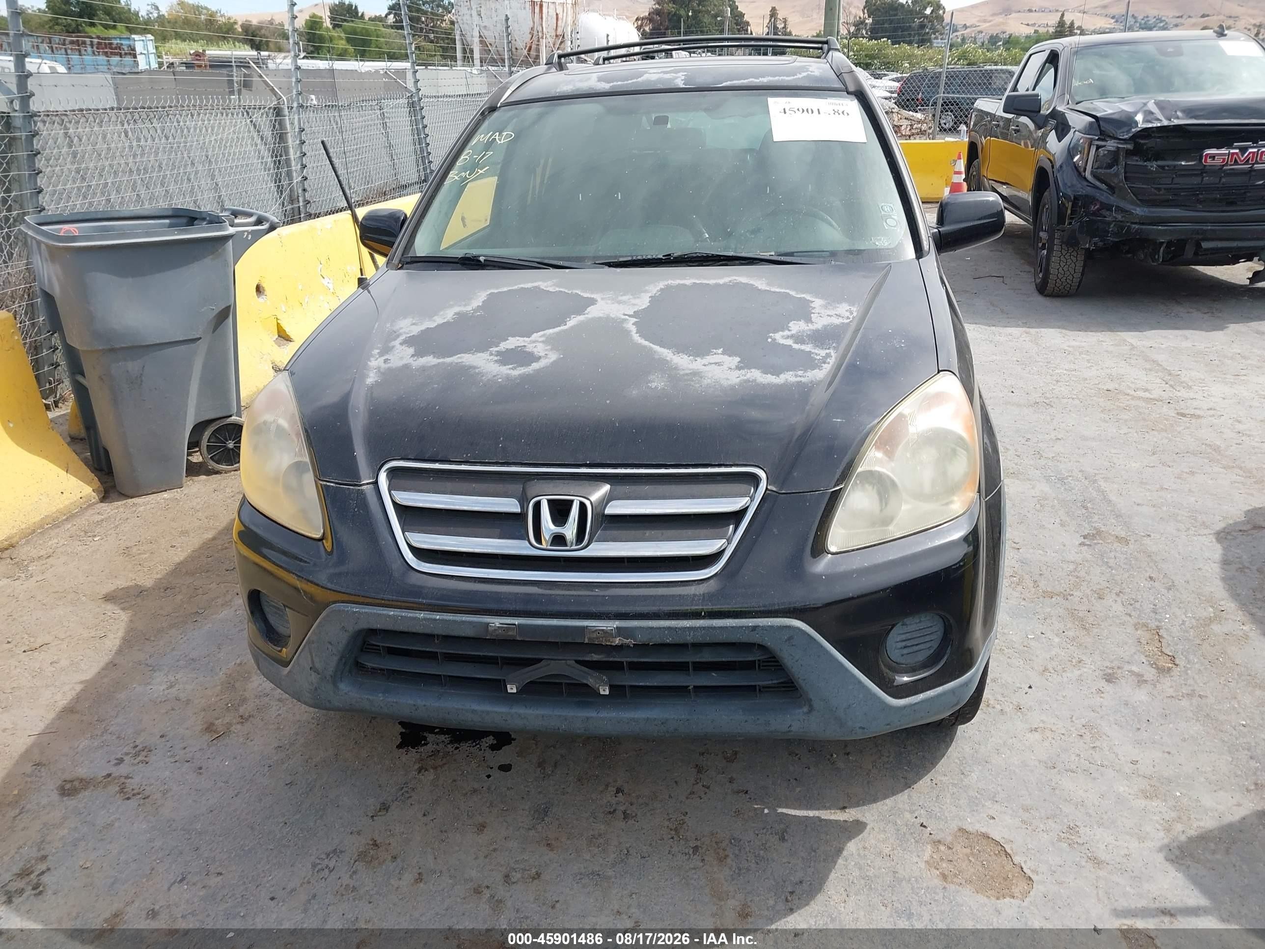 2006 Honda Cr-v Se Black vin: JHLRD78996C019650