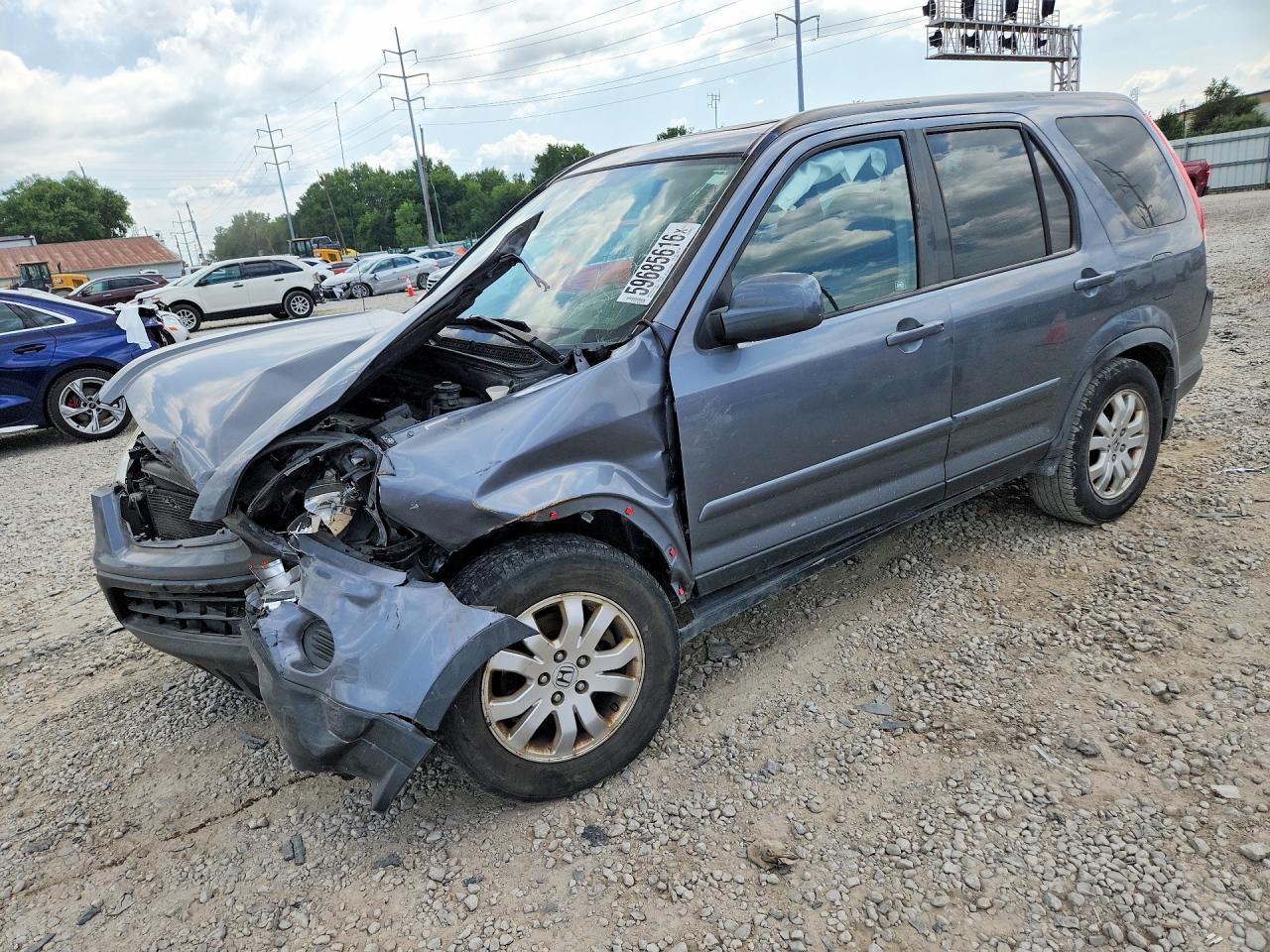 2006 Honda Cr-v Se Gray vin: JHLRD78996C024928