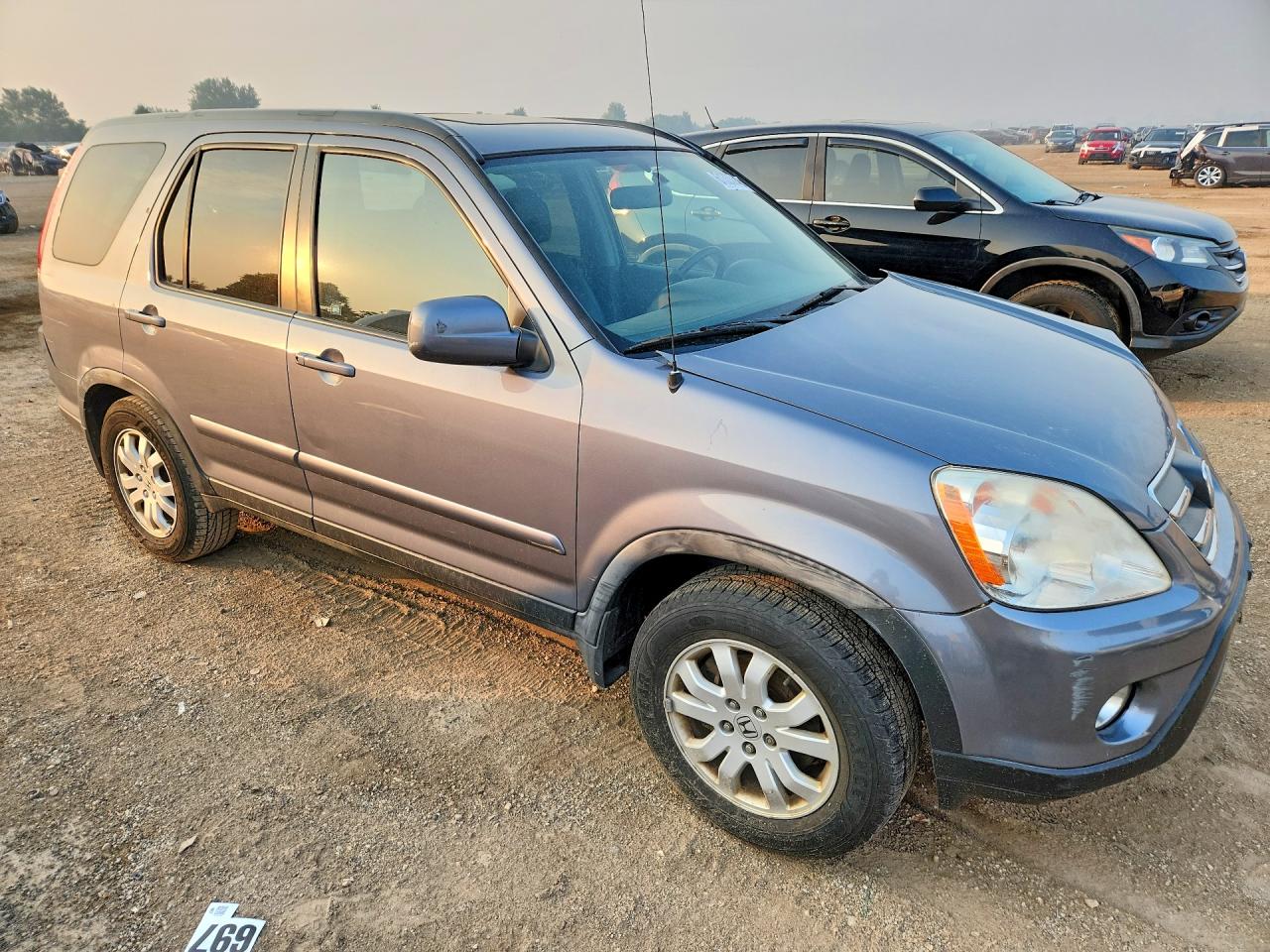 2005 Honda Cr-v Se Серый vin: JHLRD789X5C024239