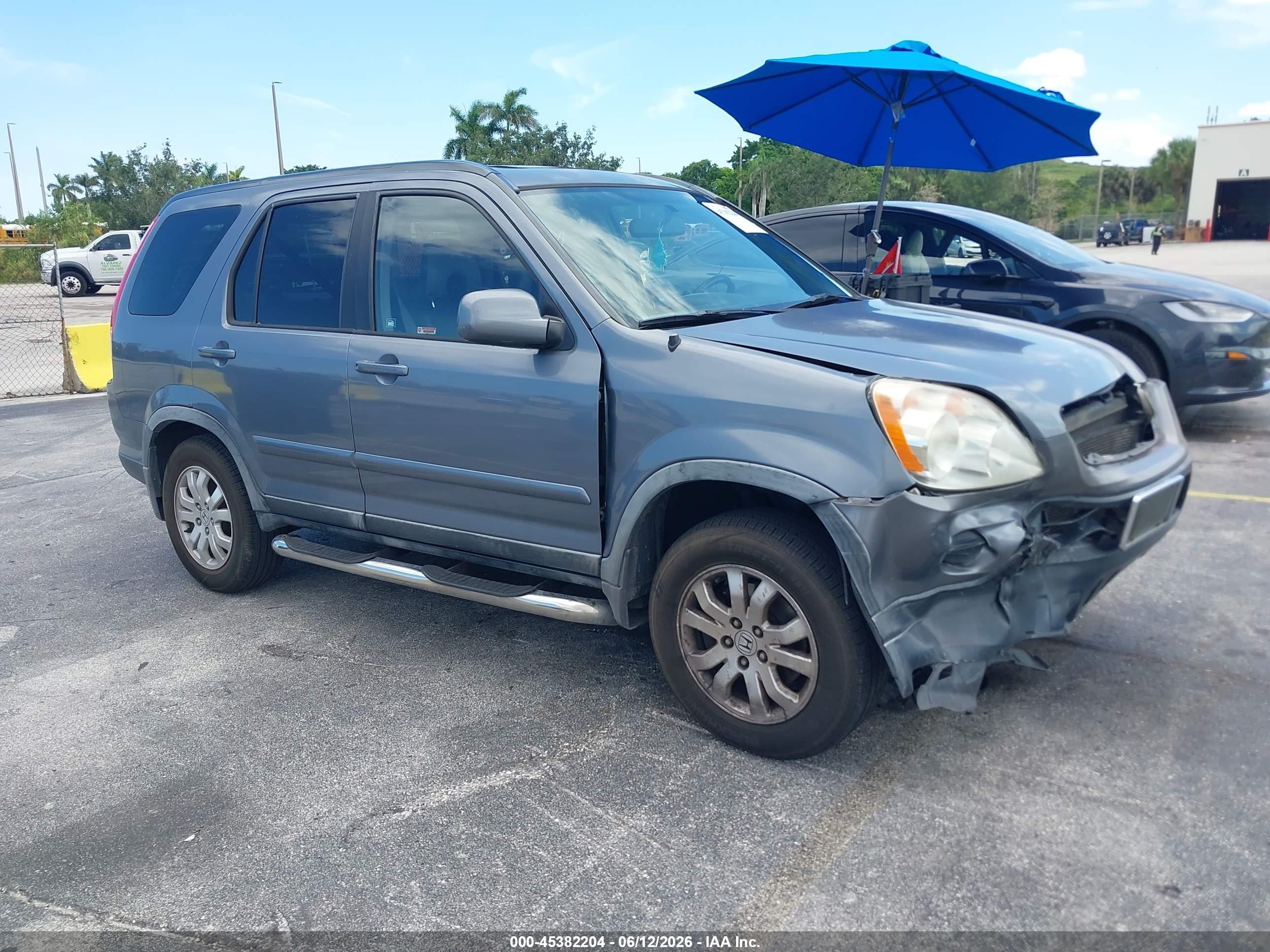 2005 Honda Cr-v Se Серый vin: JHLRD789X5C805875