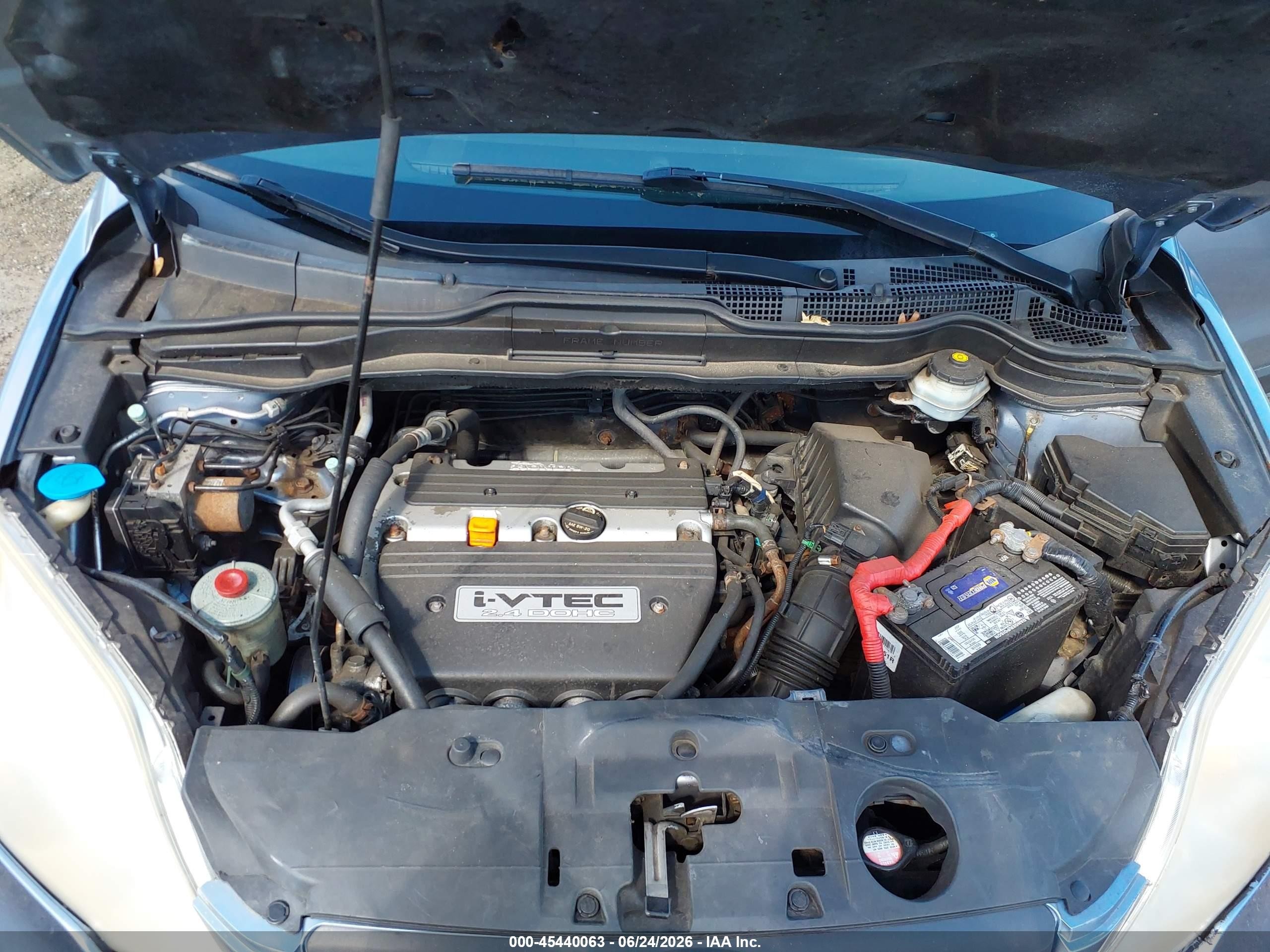 2007 Honda Cr-v Lx Blue vin: JHLRE38307C003369