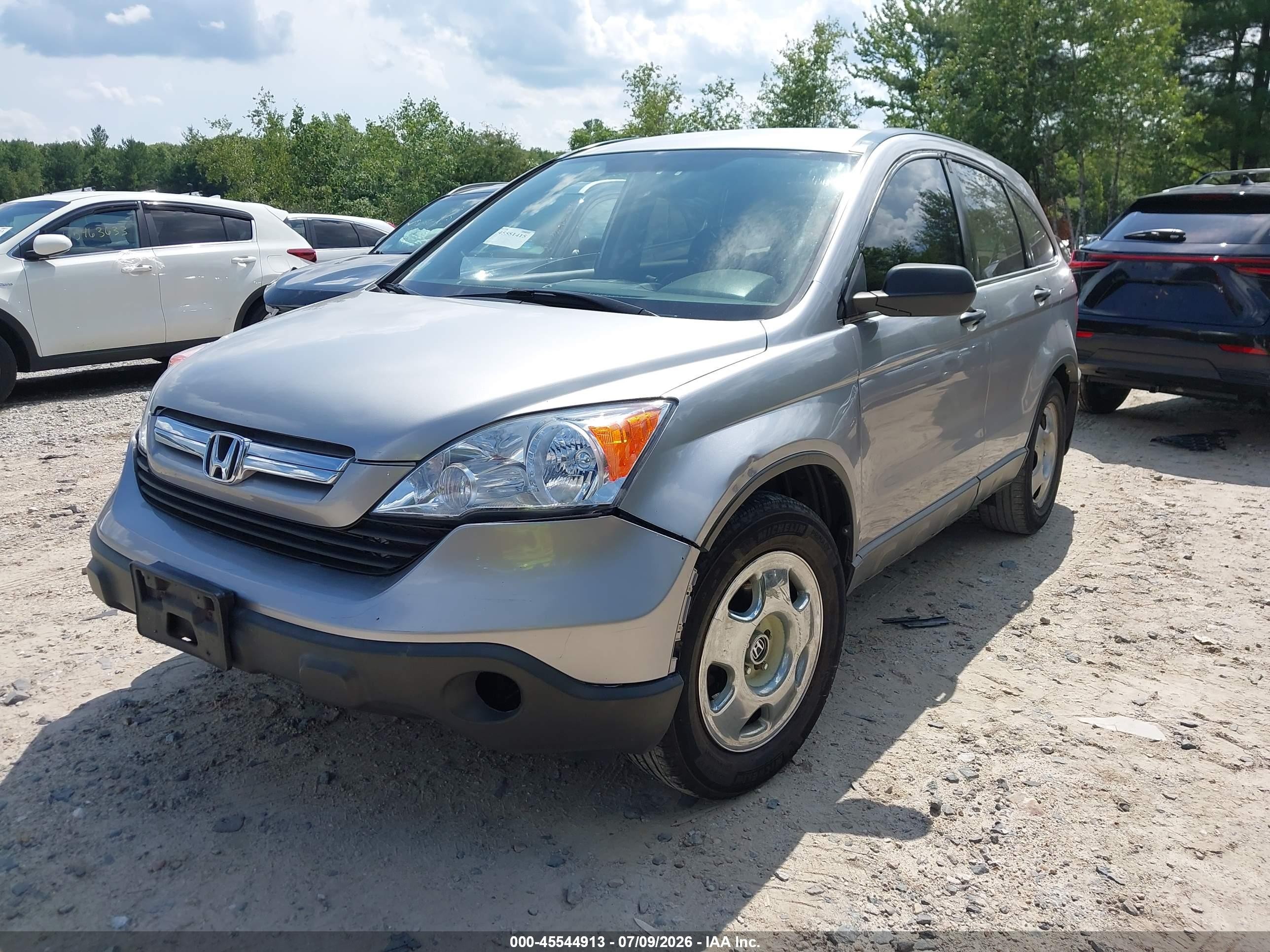 2007 Honda Cr-v Lx Silver vin: JHLRE38307C004277