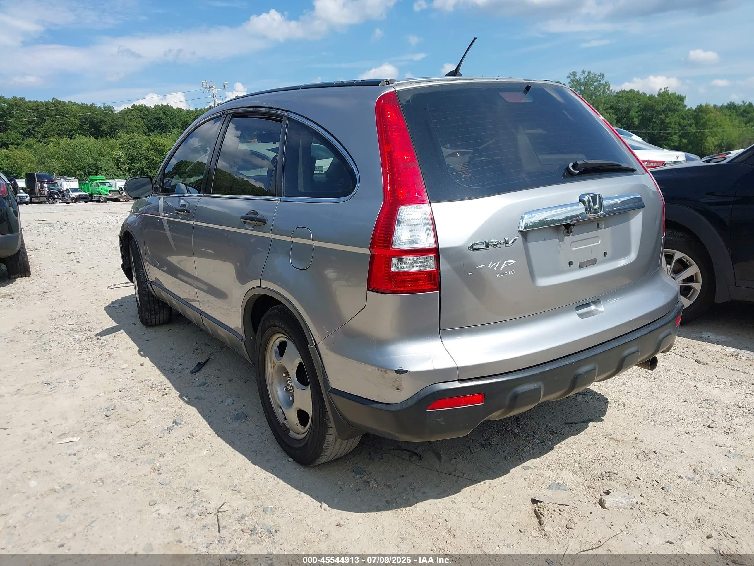 2007 Honda Cr-v Lx Silver vin: JHLRE38307C004277