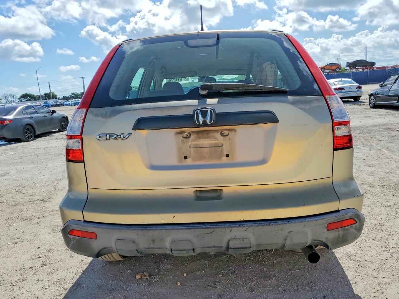 2007 Honda Cr-v Lx Tan vin: JHLRE38307C020334