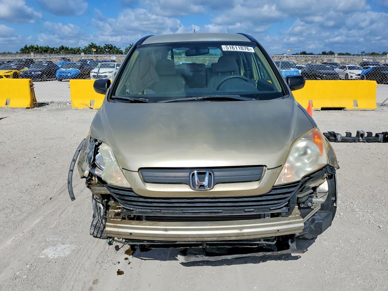 2007 Honda Cr-v Lx Tan vin: JHLRE38307C020334