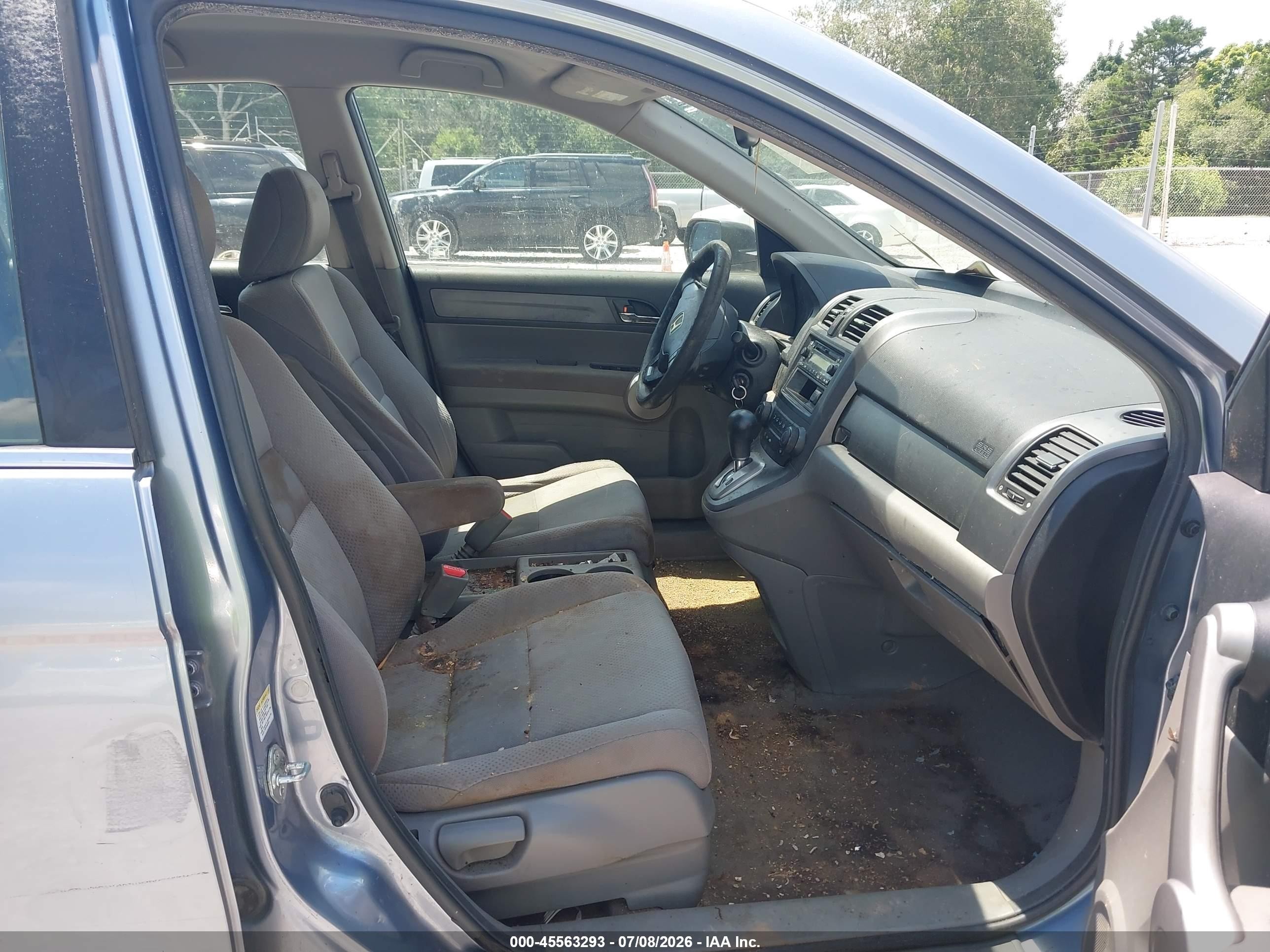 2007 Honda Cr-v Lx Blue vin: JHLRE38307C024237