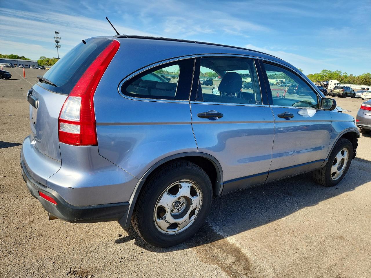 2007 Honda Cr-v Lx Blue vin: JHLRE38307C025808