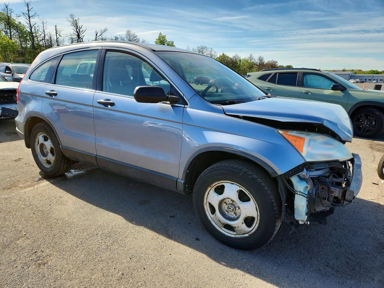 2007 Honda Cr-v Lx Blue vin: JHLRE38307C025808